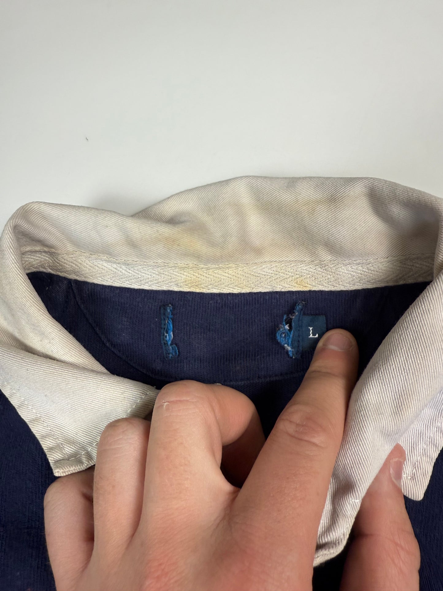 Vintage Polo Ralph Lauren 5 horsemen rugby polo shirt (L)