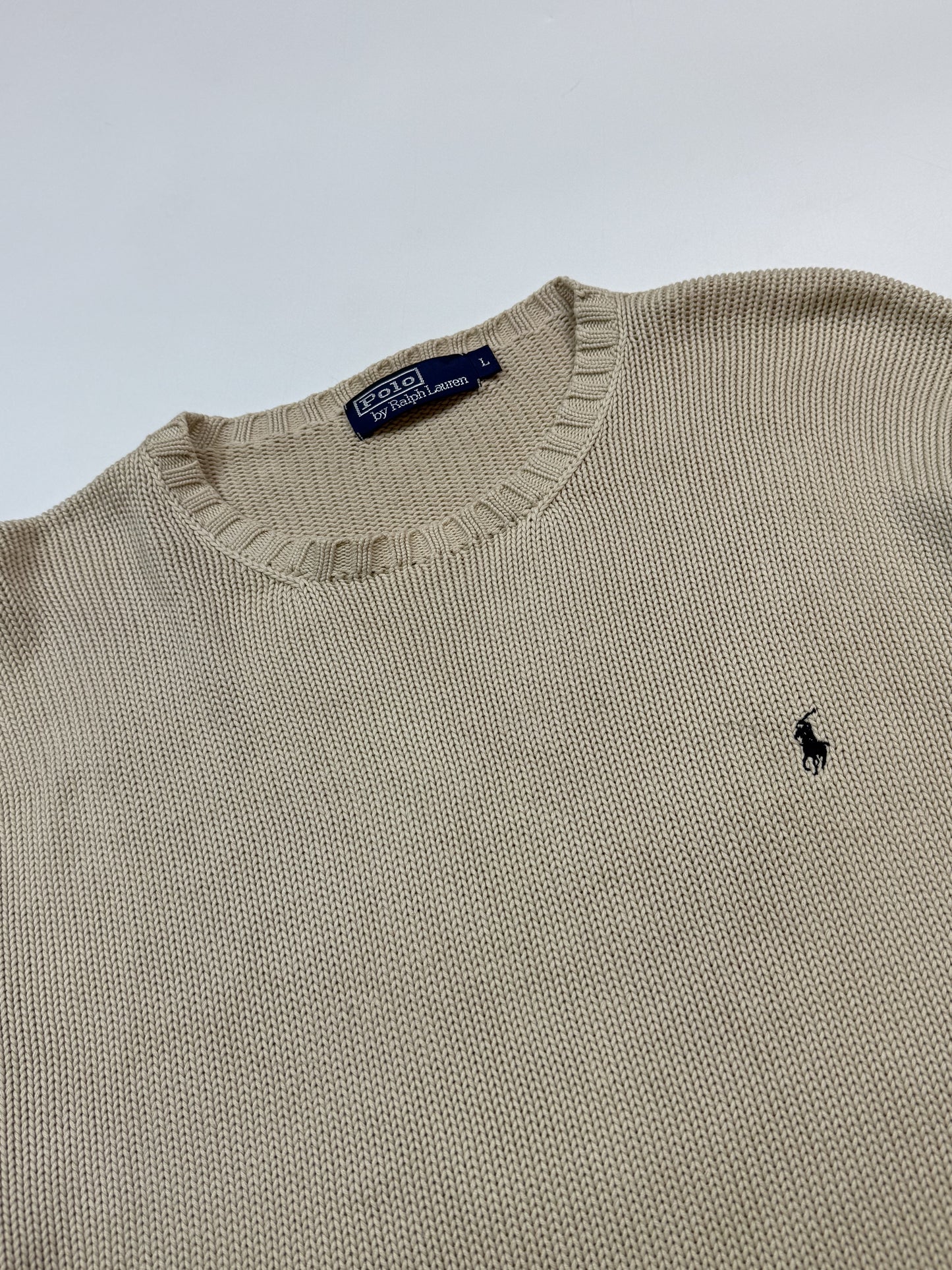 Vintage 90s Polo Ralph Lauren knit sweater (L)