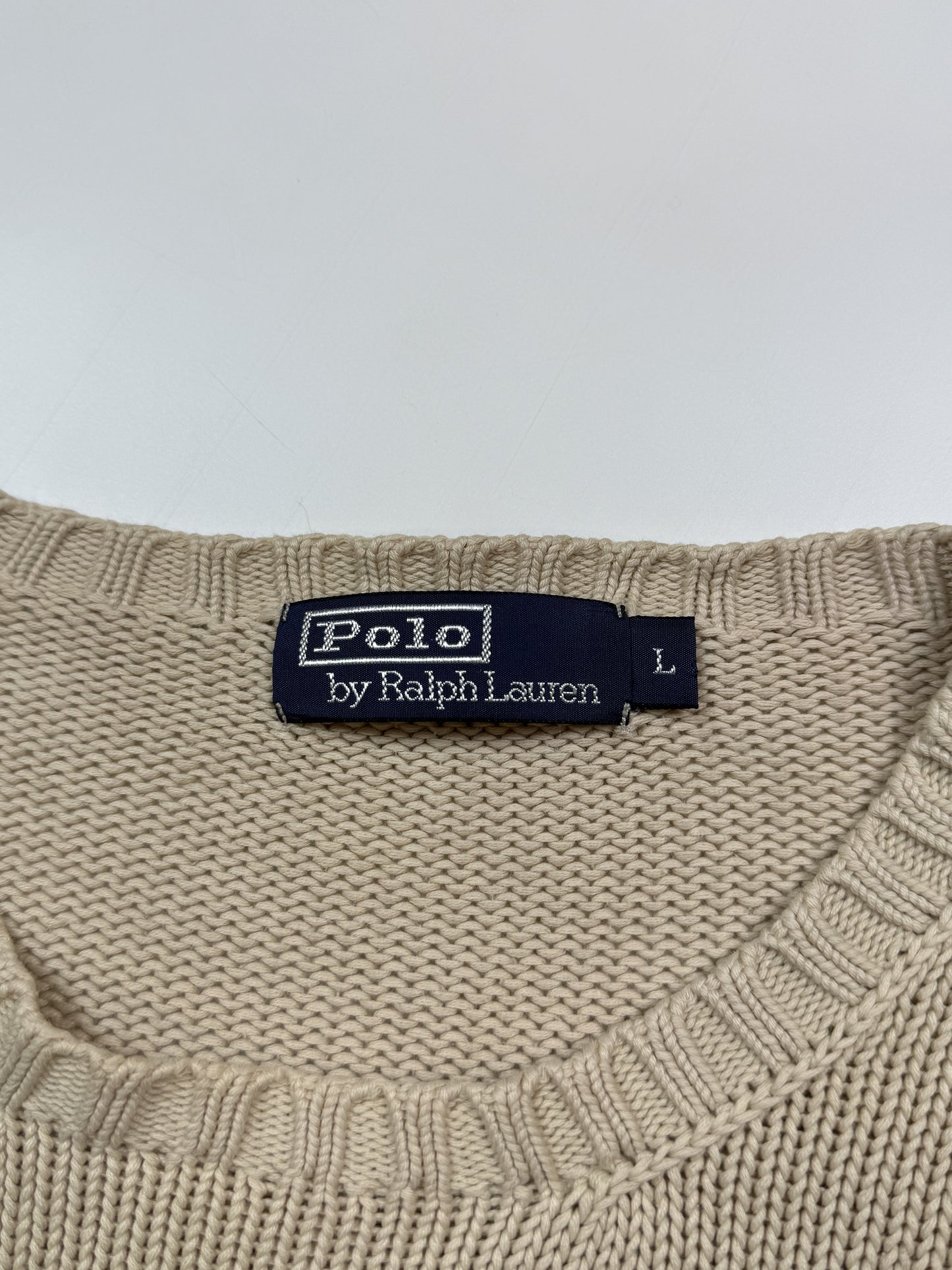 Vintage 90s Polo Ralph Lauren knit sweater (L)