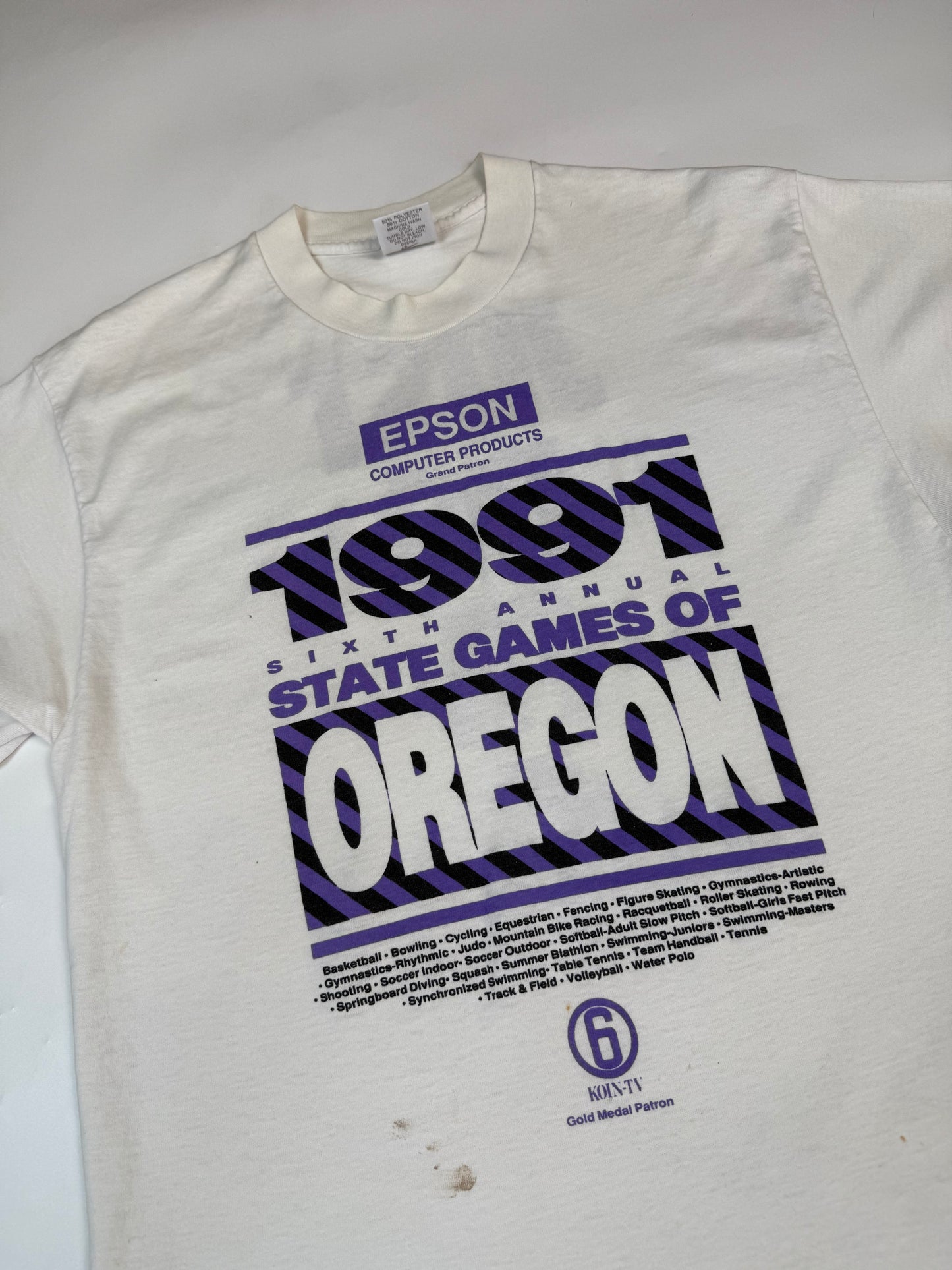 Vintage 90s Nike Oregon state games 1991 graphic tee (XL)