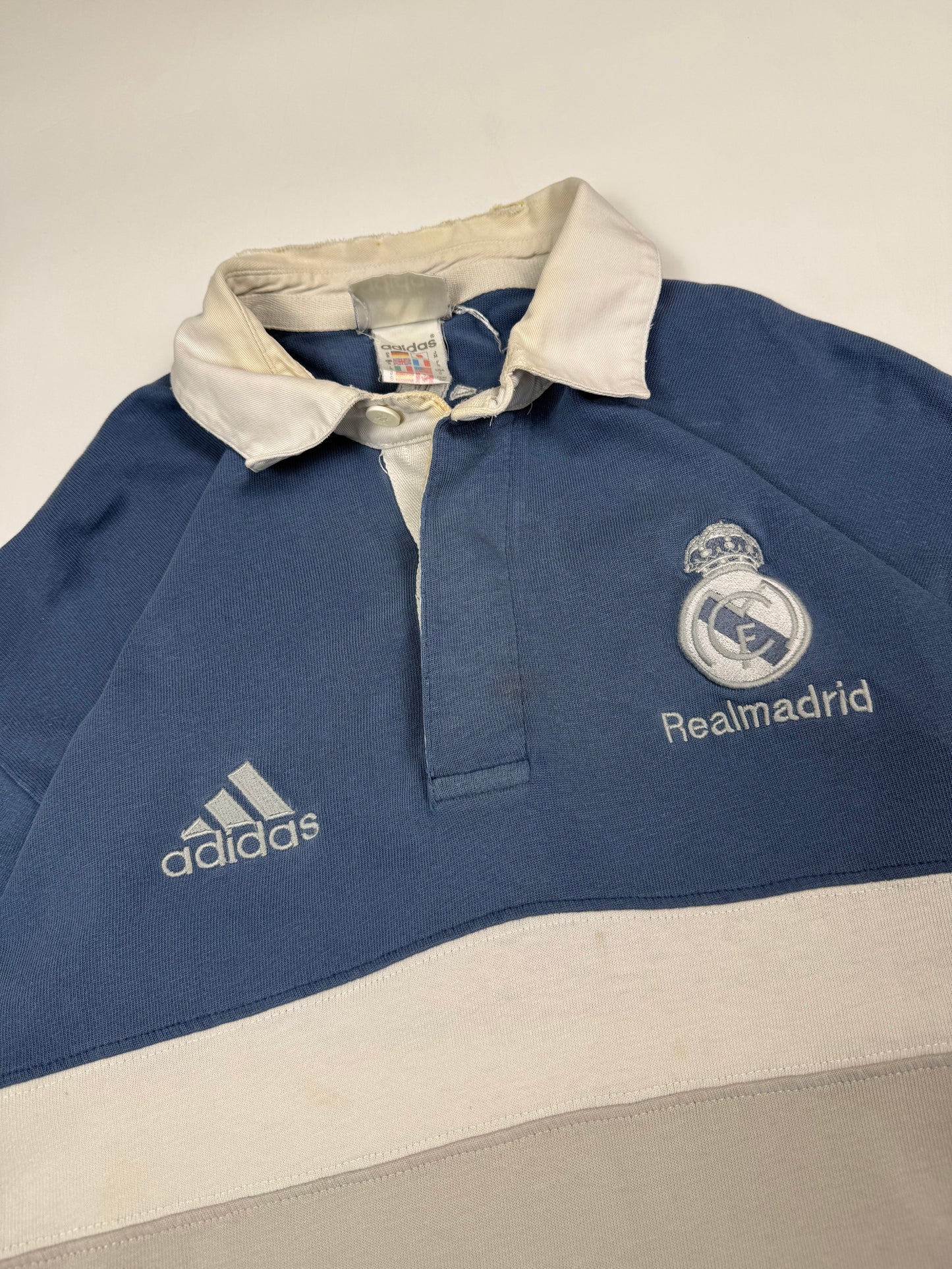 Vintage Real Madrid 2000/01 Adidas football polo shirt (S)