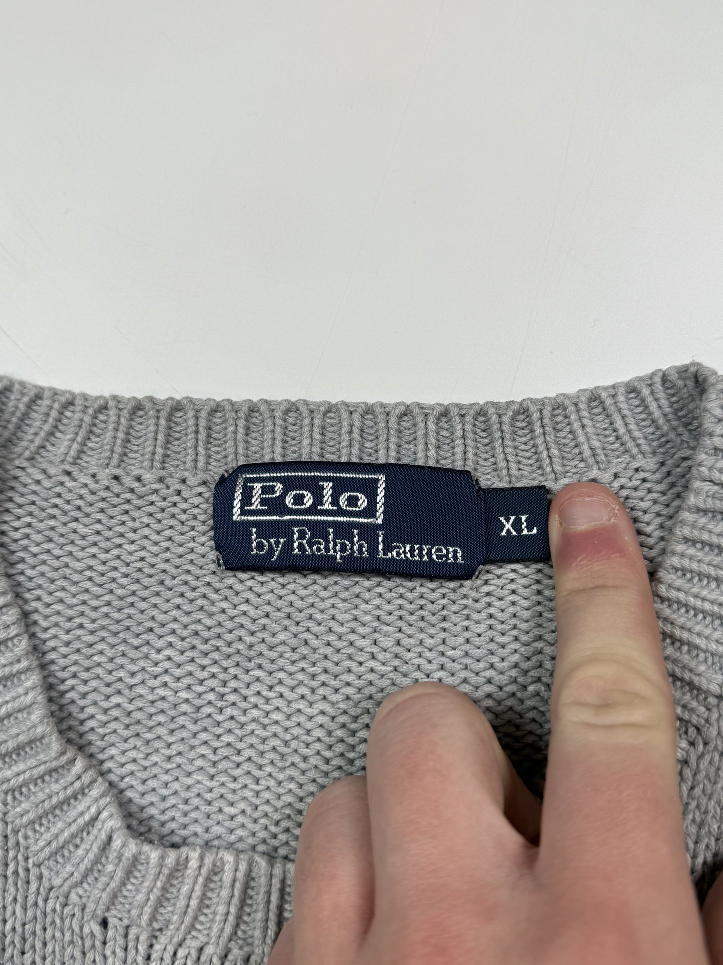 Vintage 90s Polo Ralph Lauren knit sweater (XL)