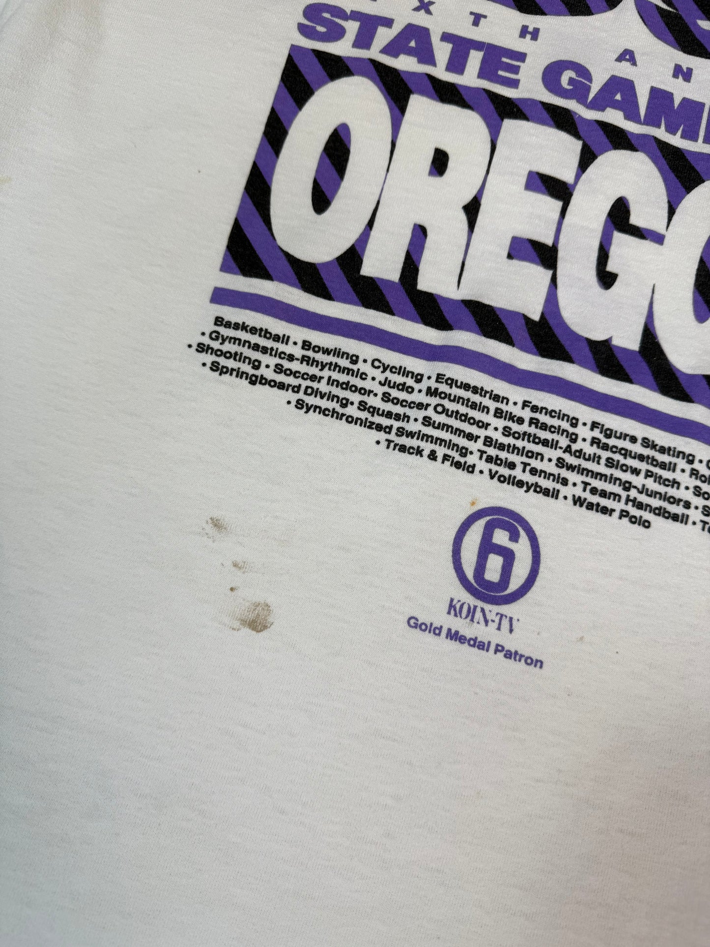 Vintage 90s Nike Oregon state games 1991 graphic tee (XL)