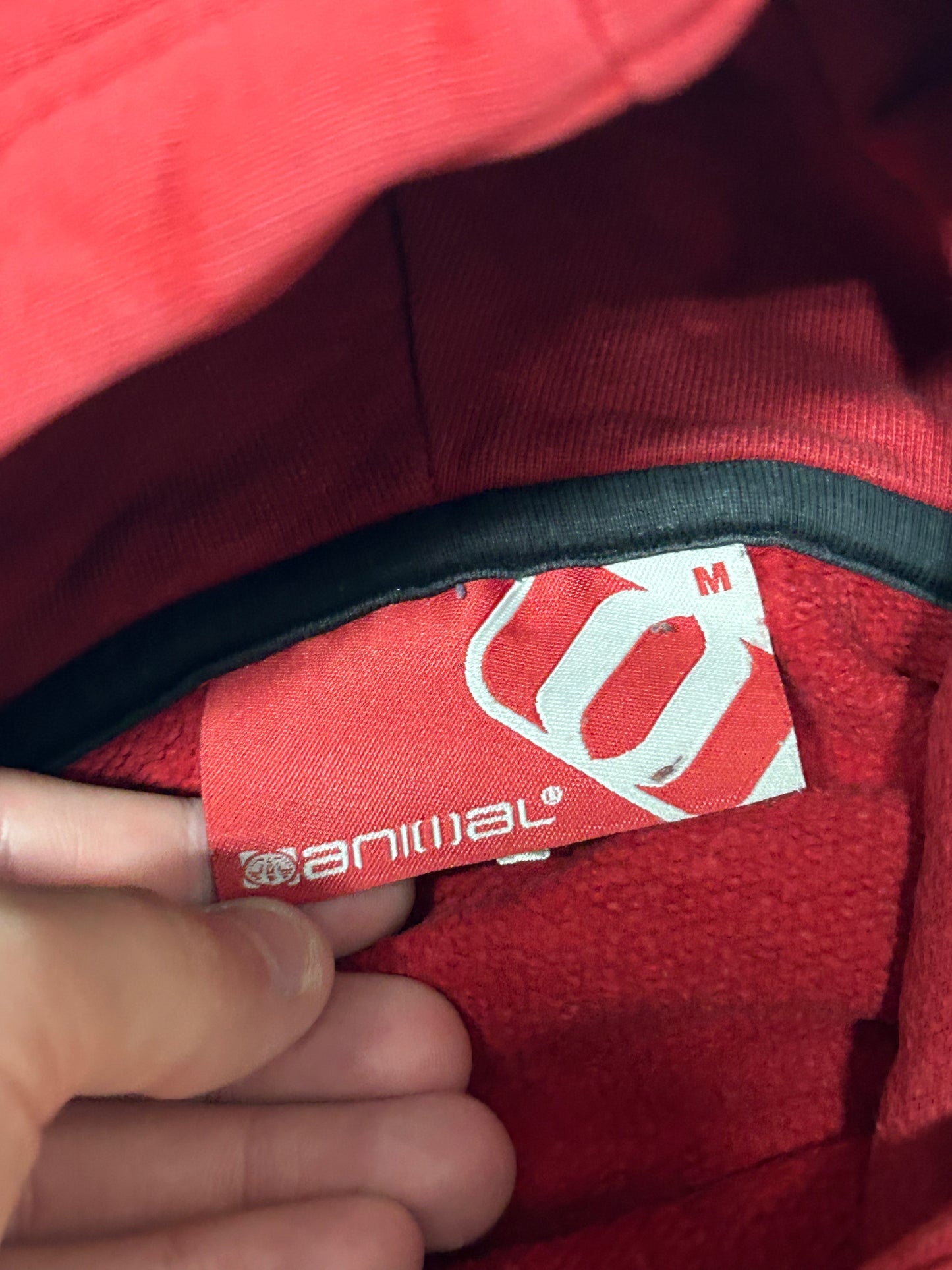 Vintage Animal spell out hoodie (M)