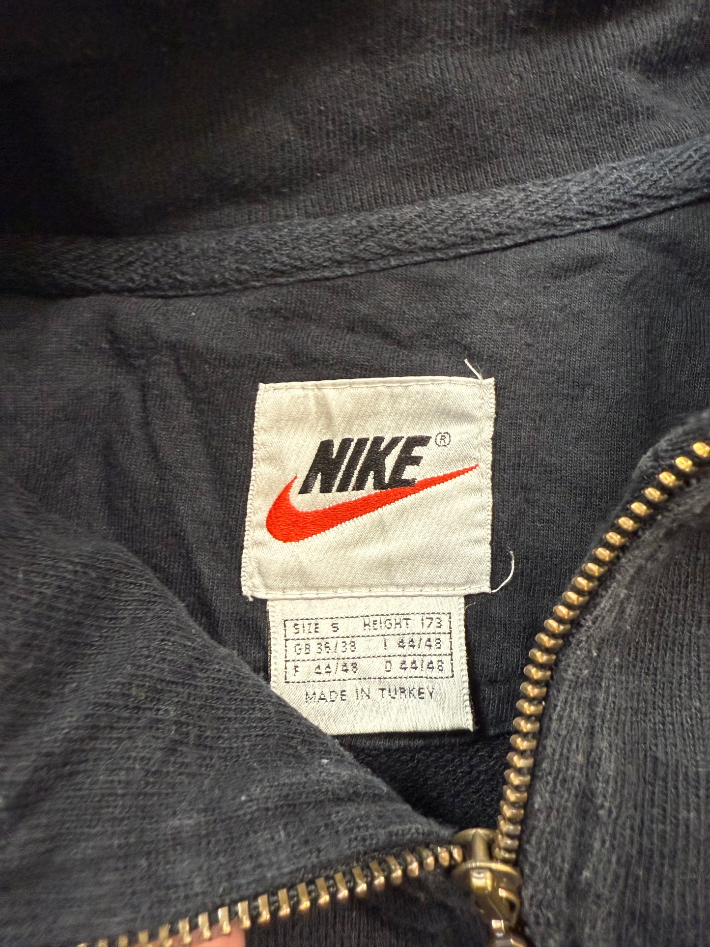 Vintage 90s Nike mini swoosh quarter zip sweatshirt (S)