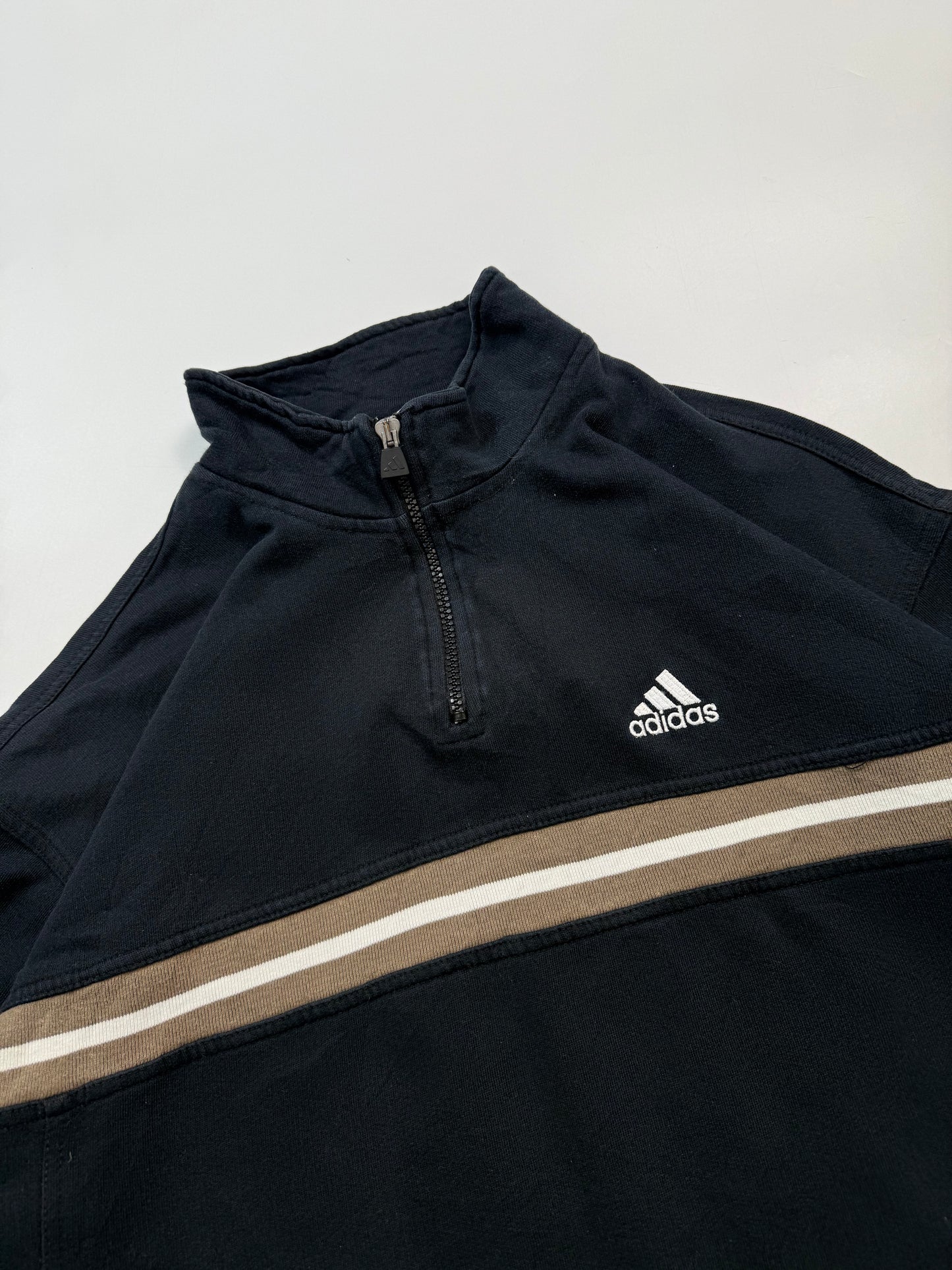 Vintage 90s Adidas quarter zip sweatshirt (M)
