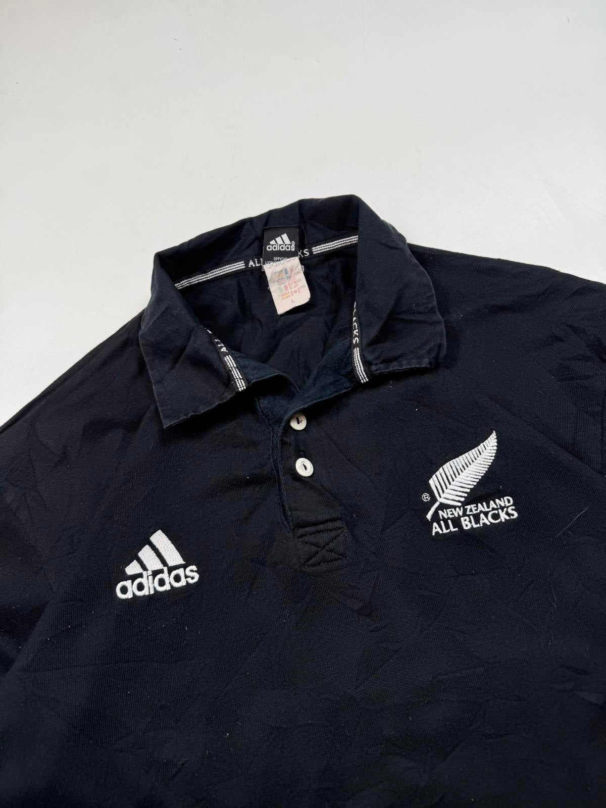 Vintage New Zealand 2001/02 Adidas rugby shirt (L)