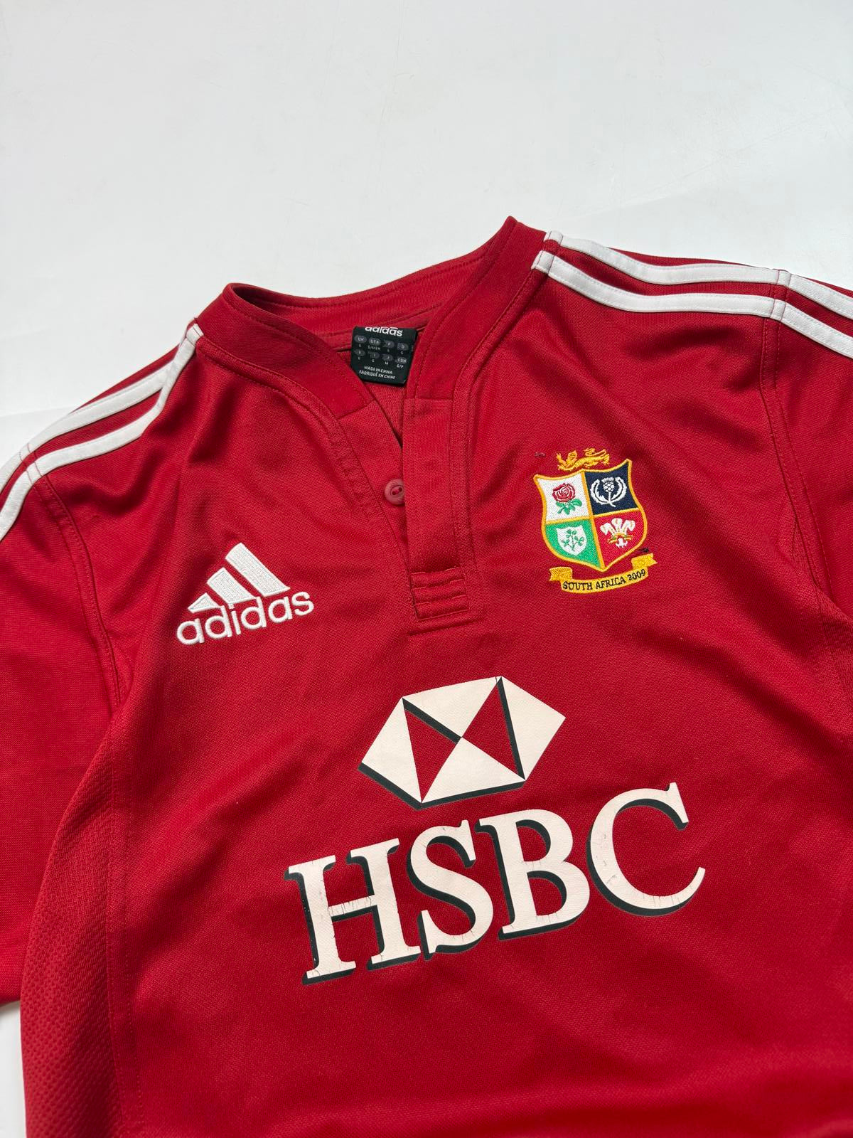 Vintage British & Irish Lions tour Adidas rugby union shirt (S)