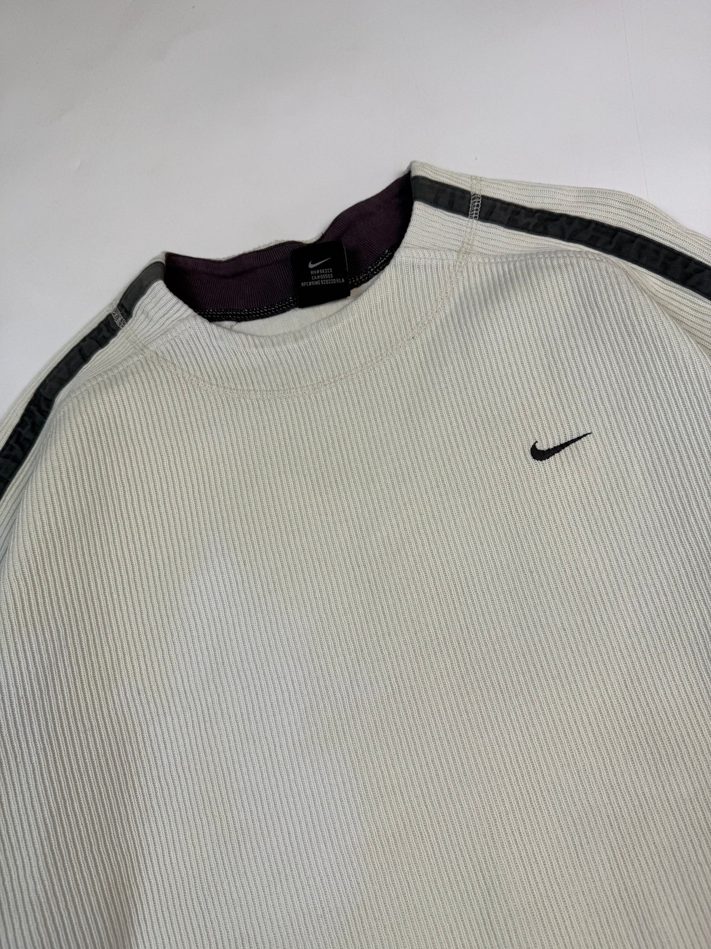 Vintage Nike mini swoosh side stripe sweatshirt (L)