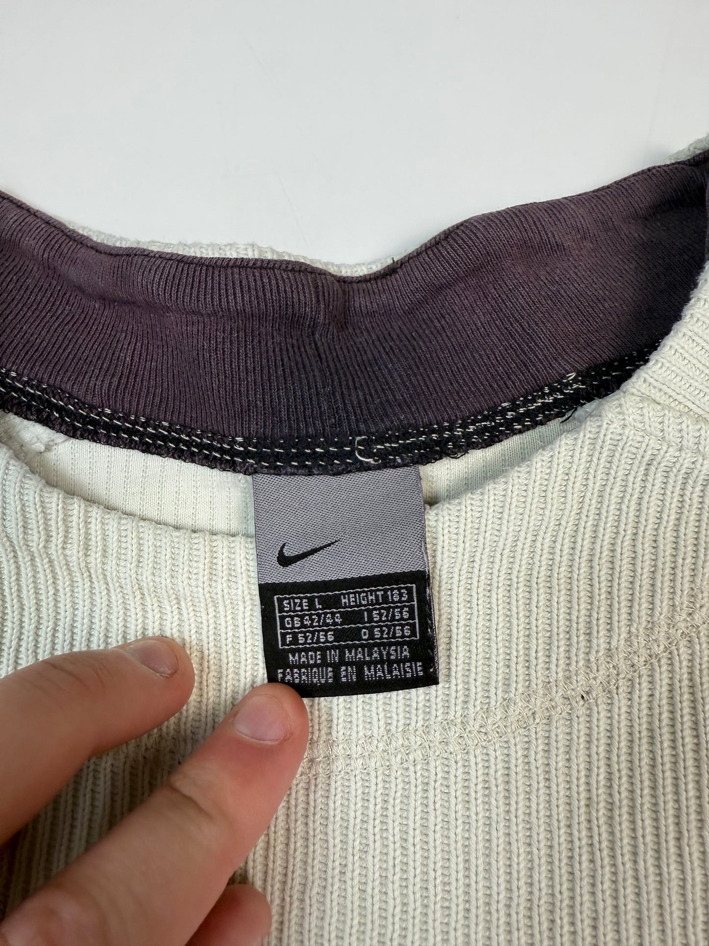 Vintage Nike mini swoosh side stripe sweatshirt (L)