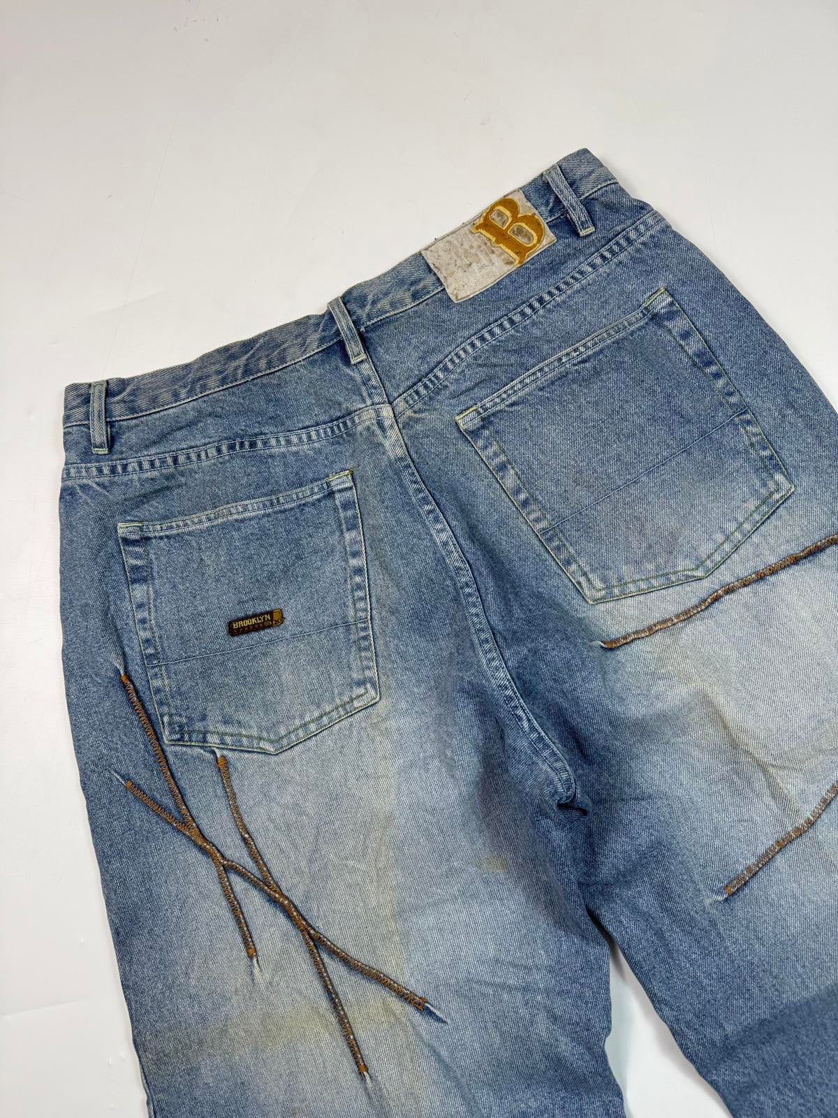 Vintage Brooklyn Express baggy hip hop Jeans (W36)