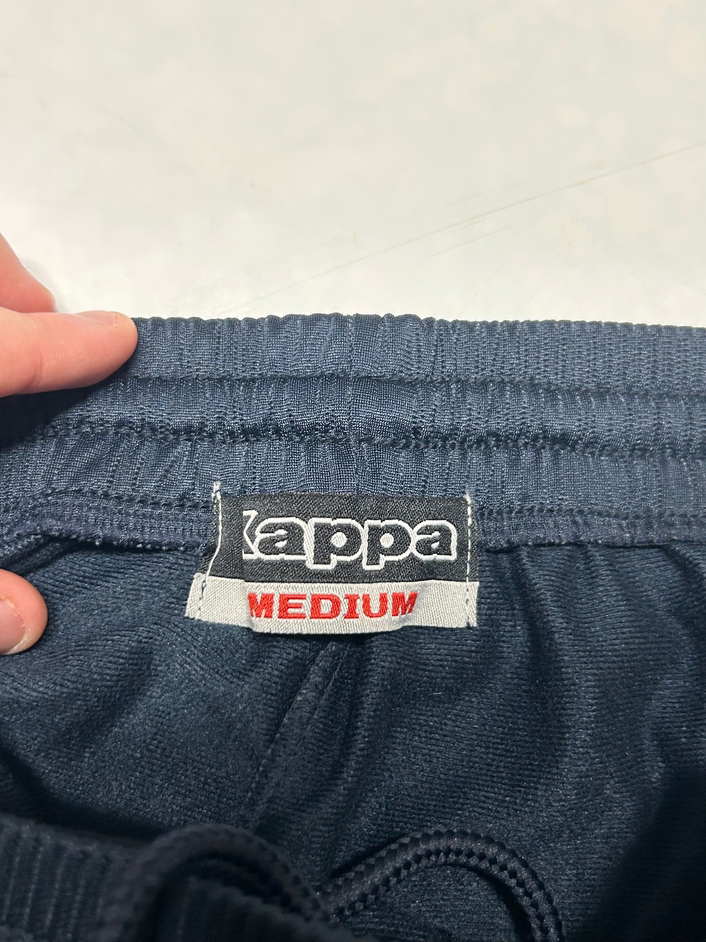 Vintage Kappa side stripe track pants (M)