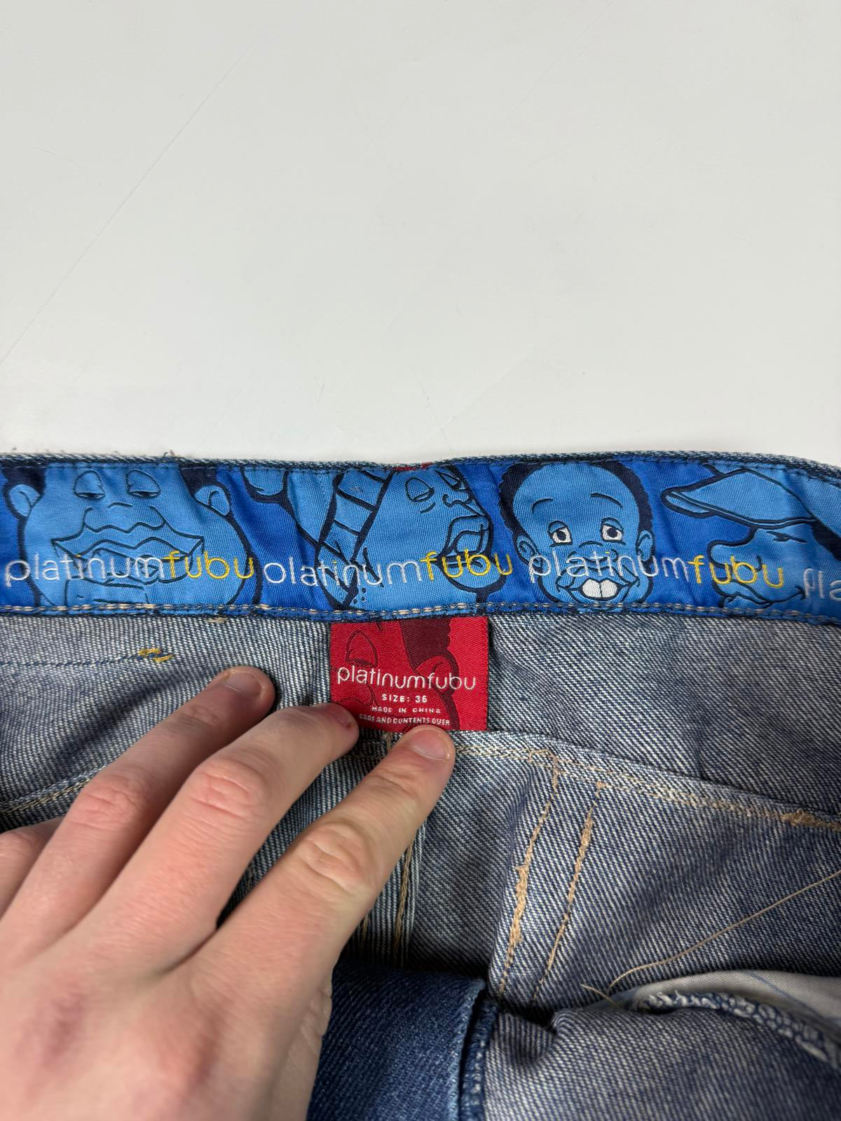 Vintage FUBU baggy hip hop Jeans (W34)