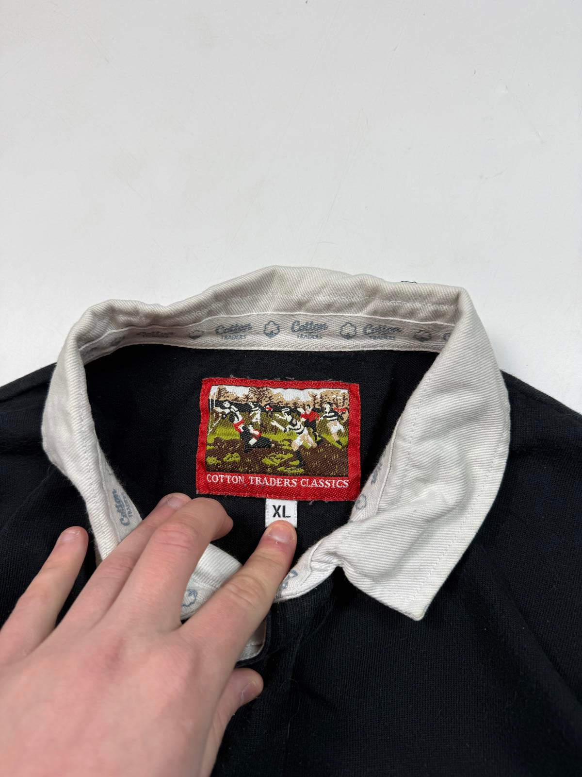 Vintage 90s New Zealand Cotton Traders rugby shirt (XL)