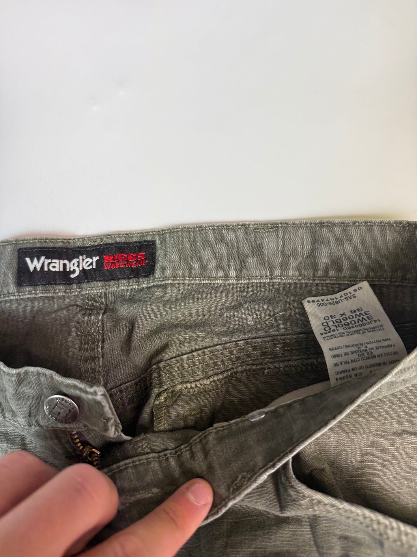 Vintage Wrangler Riggs baggy double knee carpenter pants (W36)