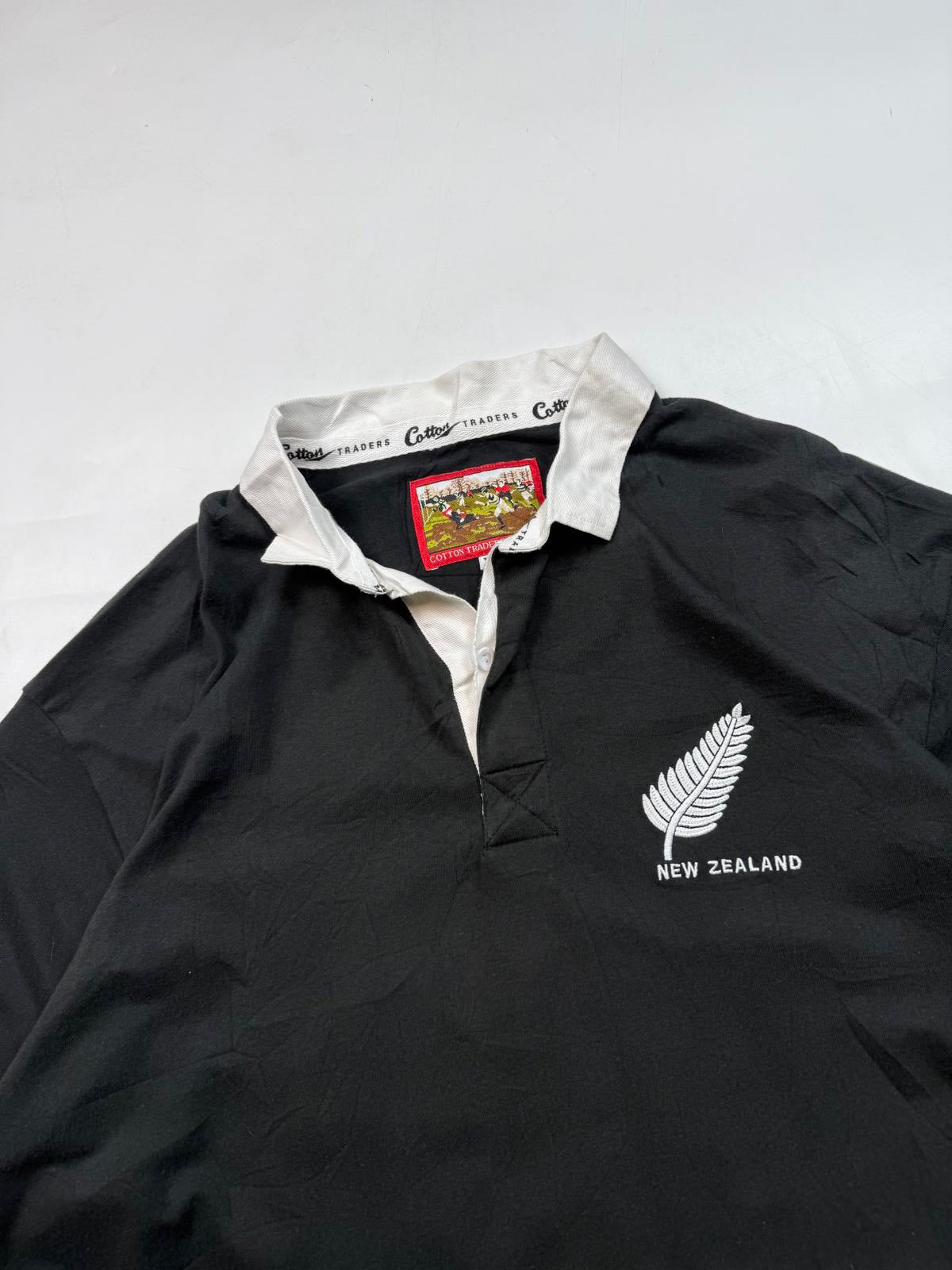Vintage 90s New Zealand Cotton Traders rugby shirt (XL)