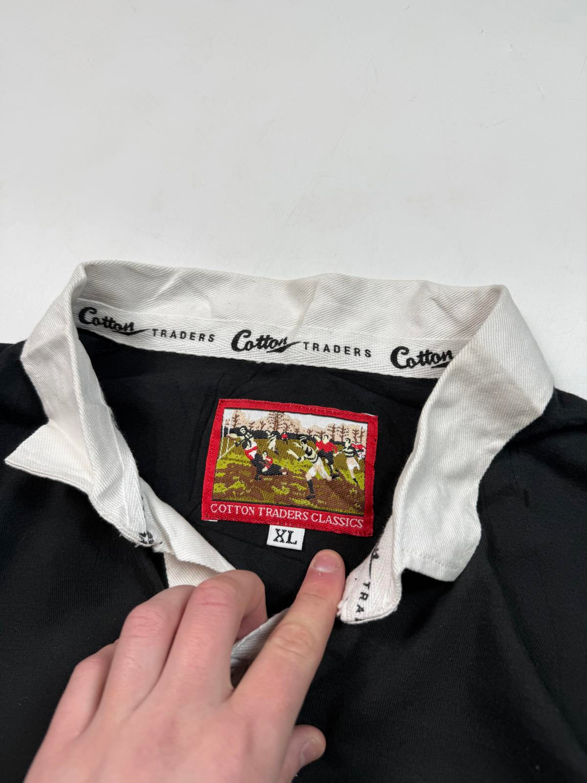 Vintage 90s New Zealand Cotton Traders rugby shirt (XL)