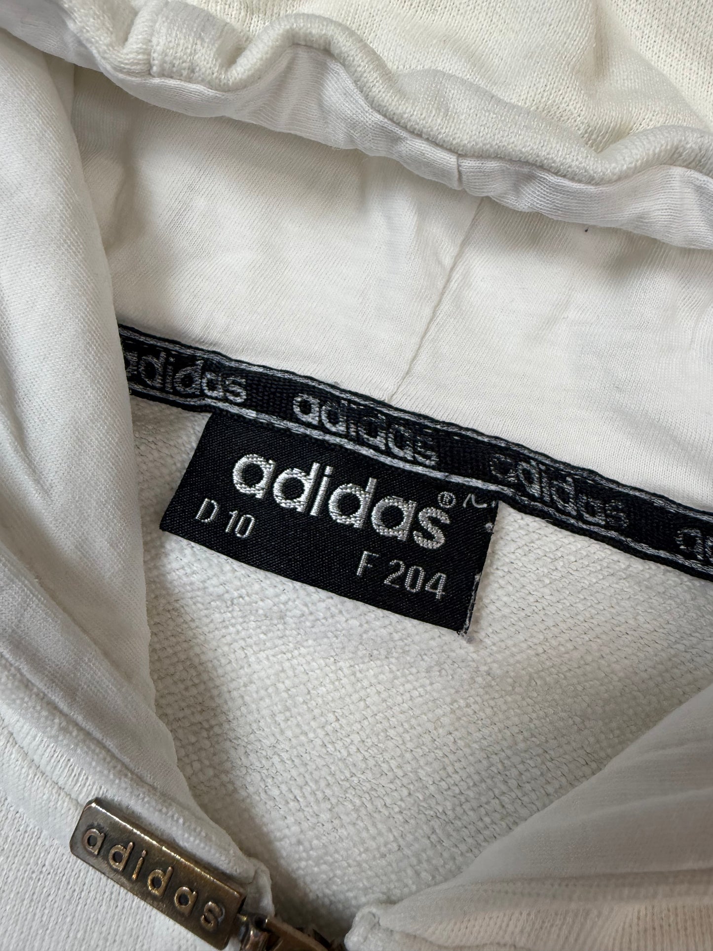 Vintage Adidas spell out zip up hoodie (XL)