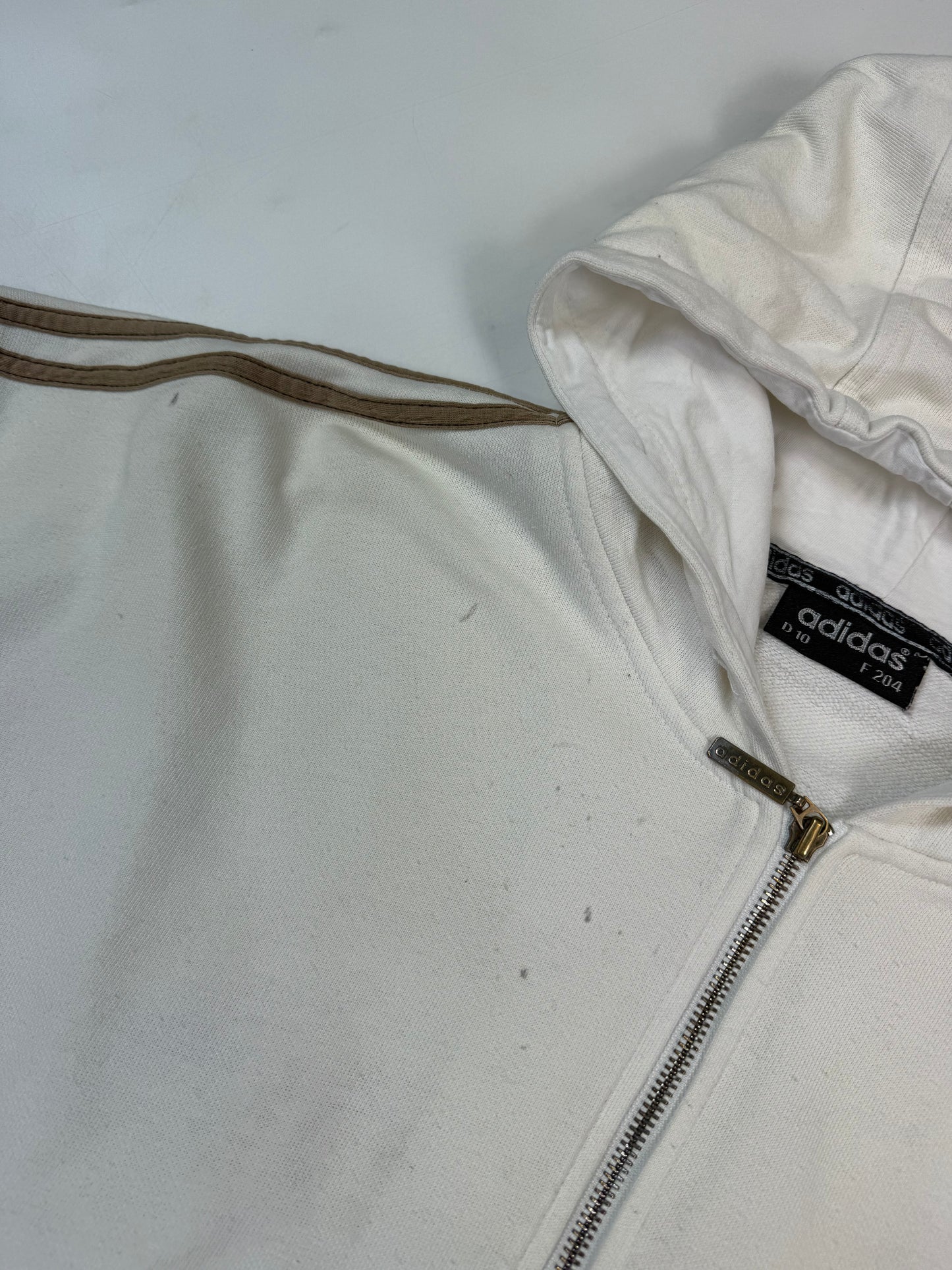 Vintage Adidas spell out zip up hoodie (XL)