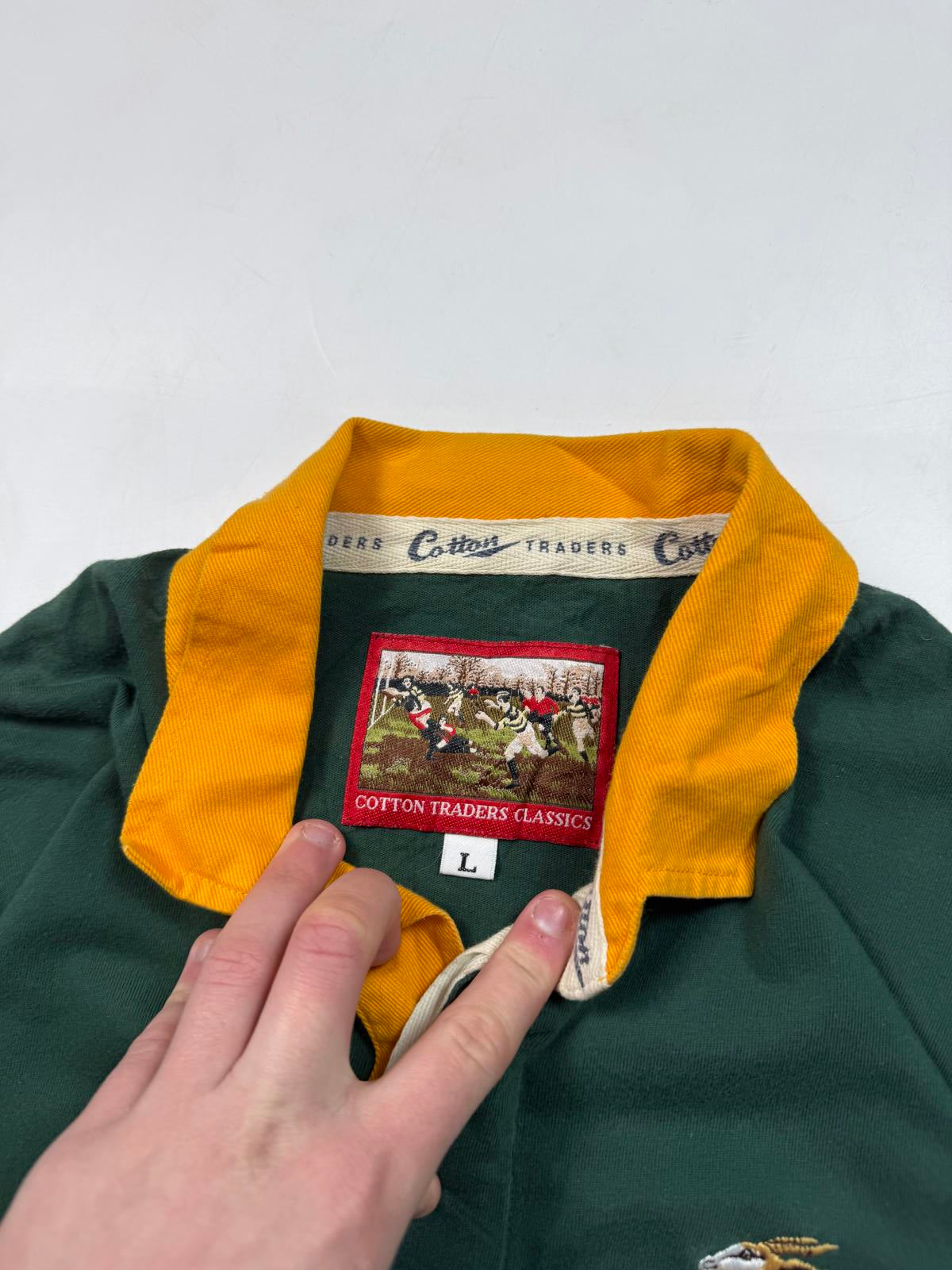 Vintage 90s South Africa Cotton Traders rugby shirt (L)