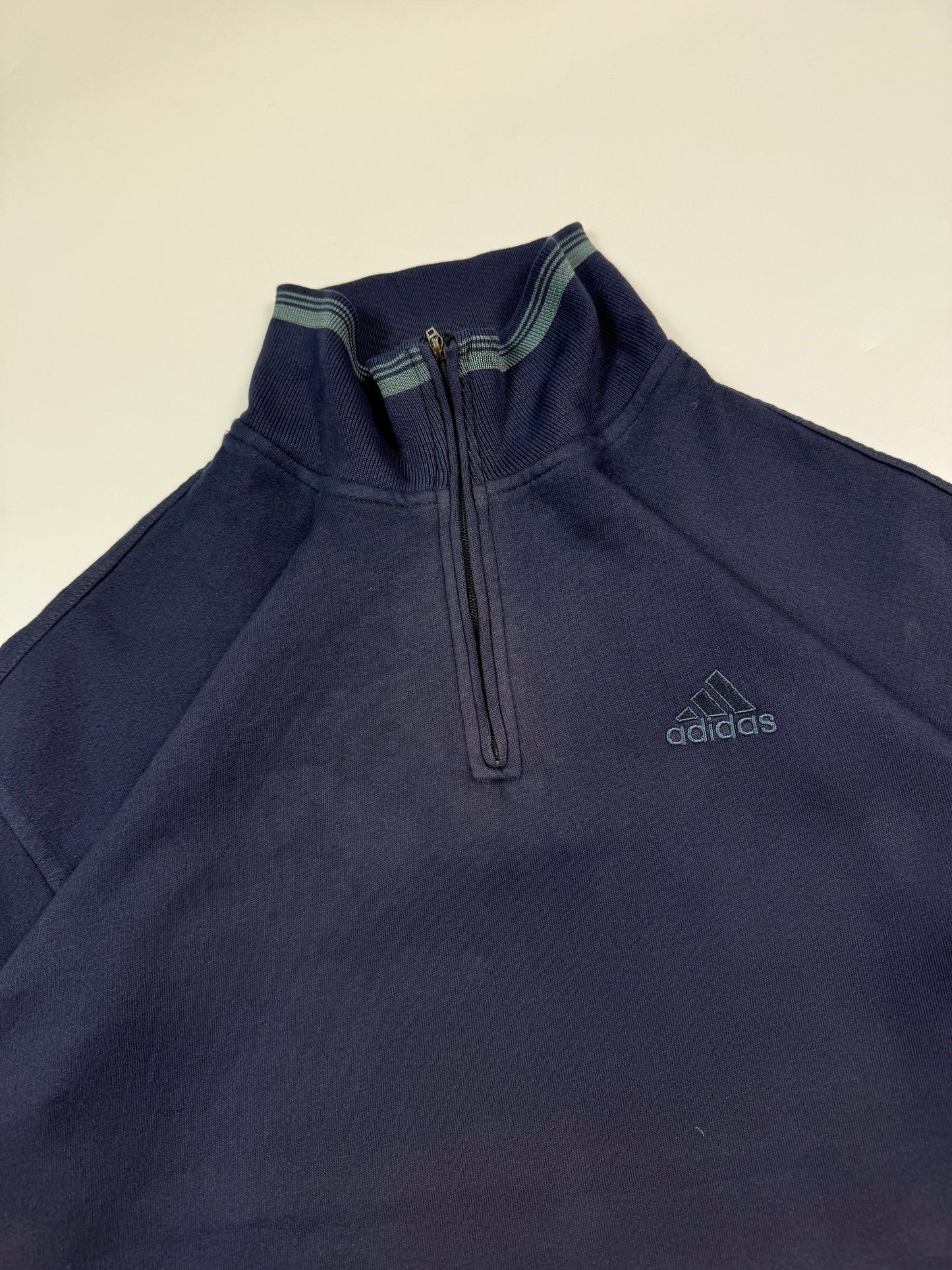 Vintage Adidas small logo quarter zip sweatshirt (M)