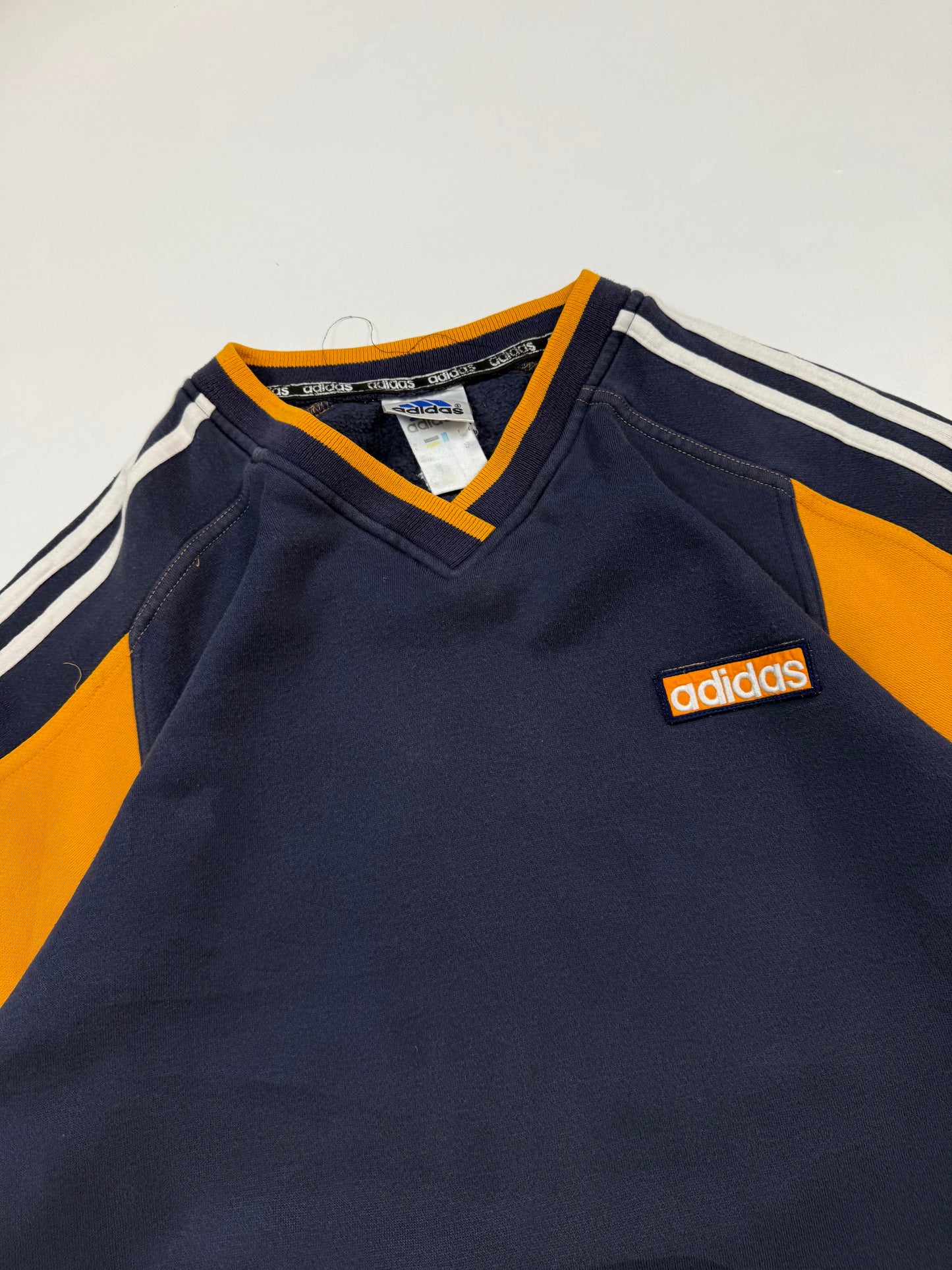 Vintage 90s Adidas colour block sweatshirt (M)
