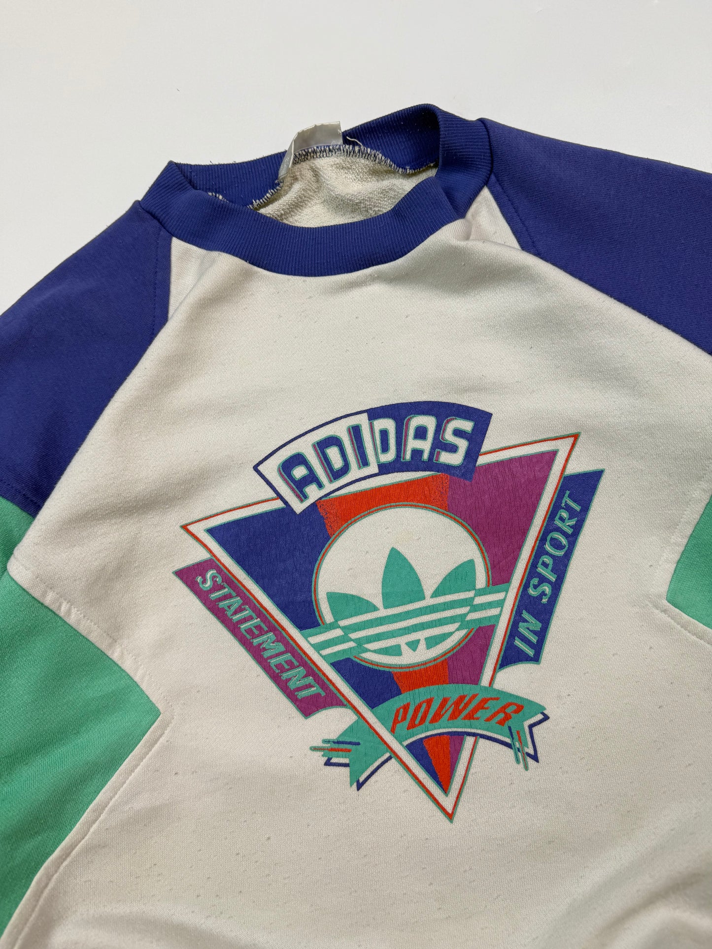 Vintage 90s Adidas originals colour block sweatshirt (M)