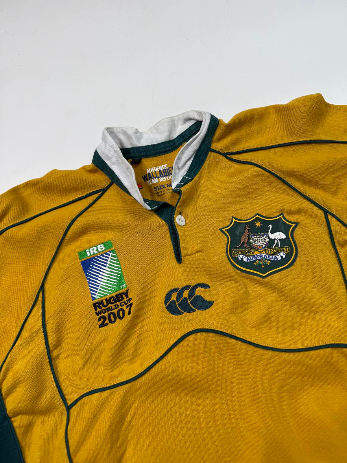 Vintage Australia 2007 world cup Canterbury rugby union shirt (M)