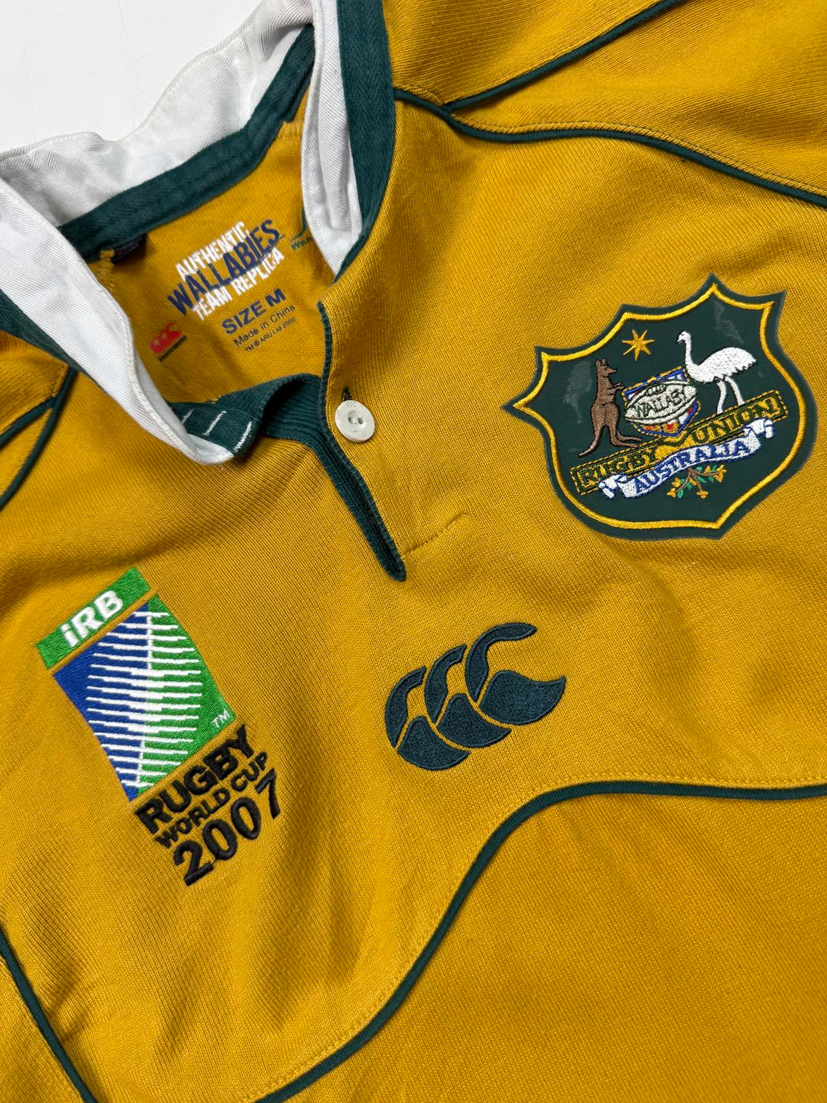 Vintage Australia 2007 world cup Canterbury rugby union shirt (M)
