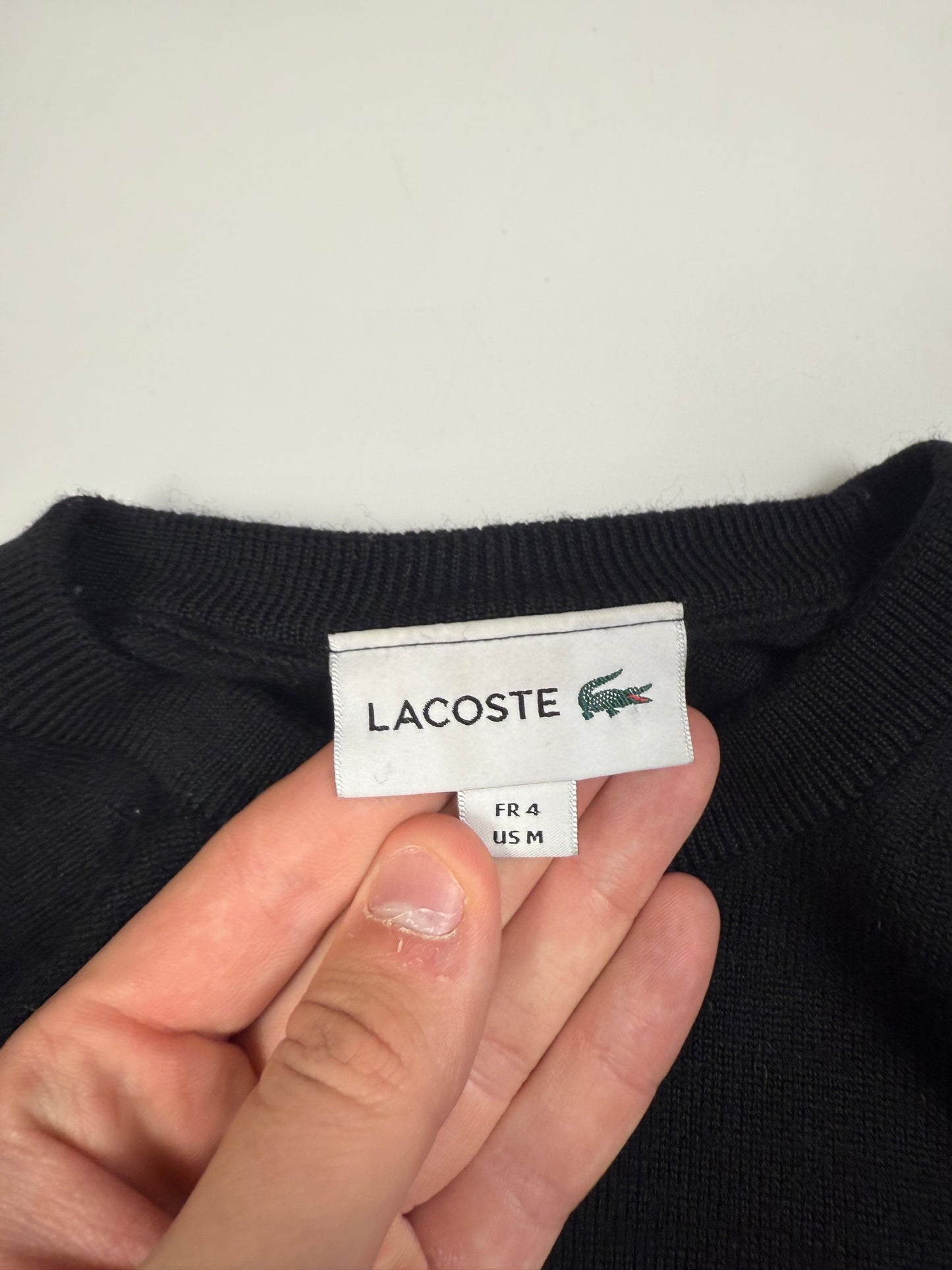 Lacoste wool knit sweater (M)