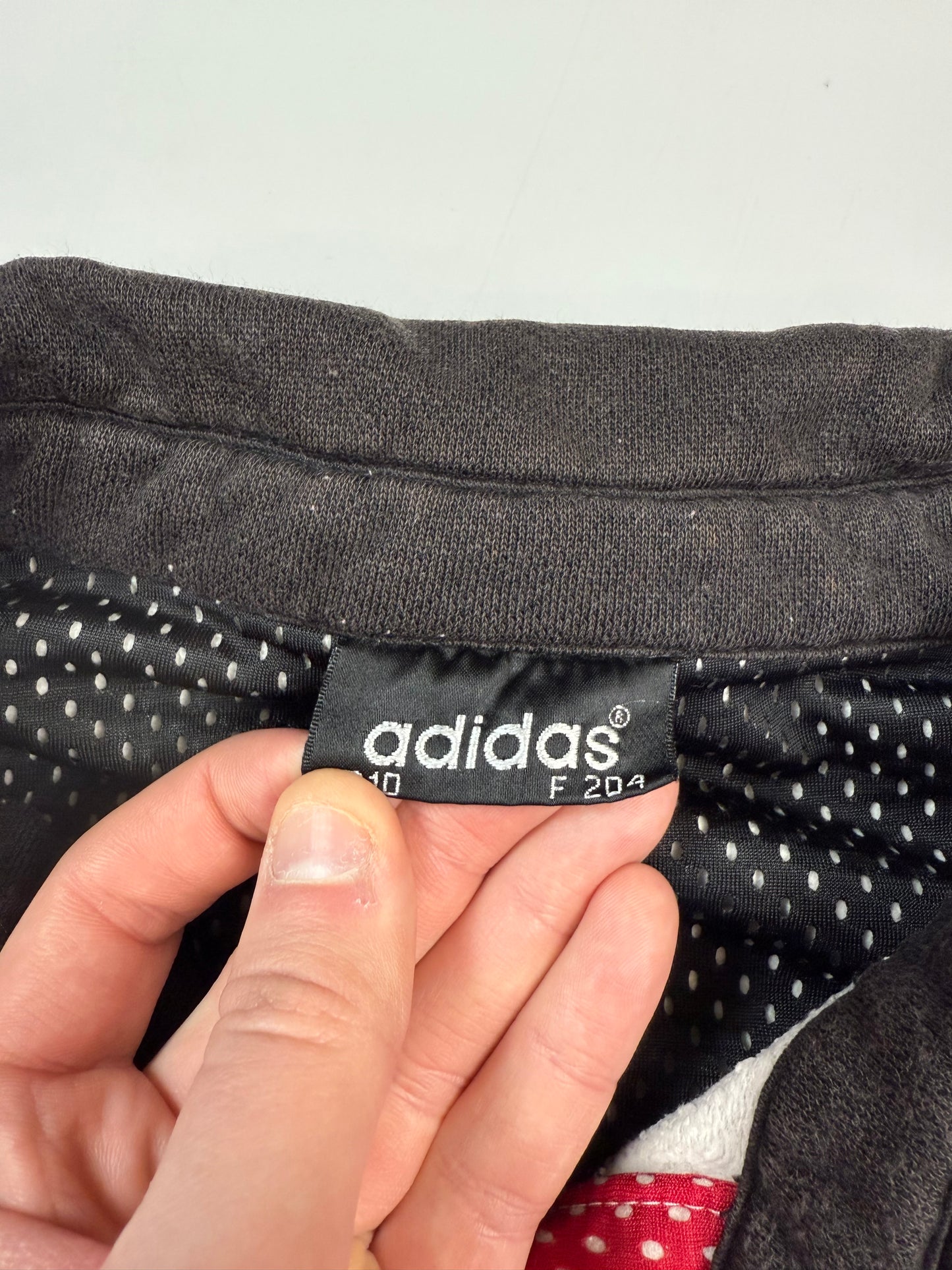 Vintage 90s Adidas collared sweatshirt (XL)