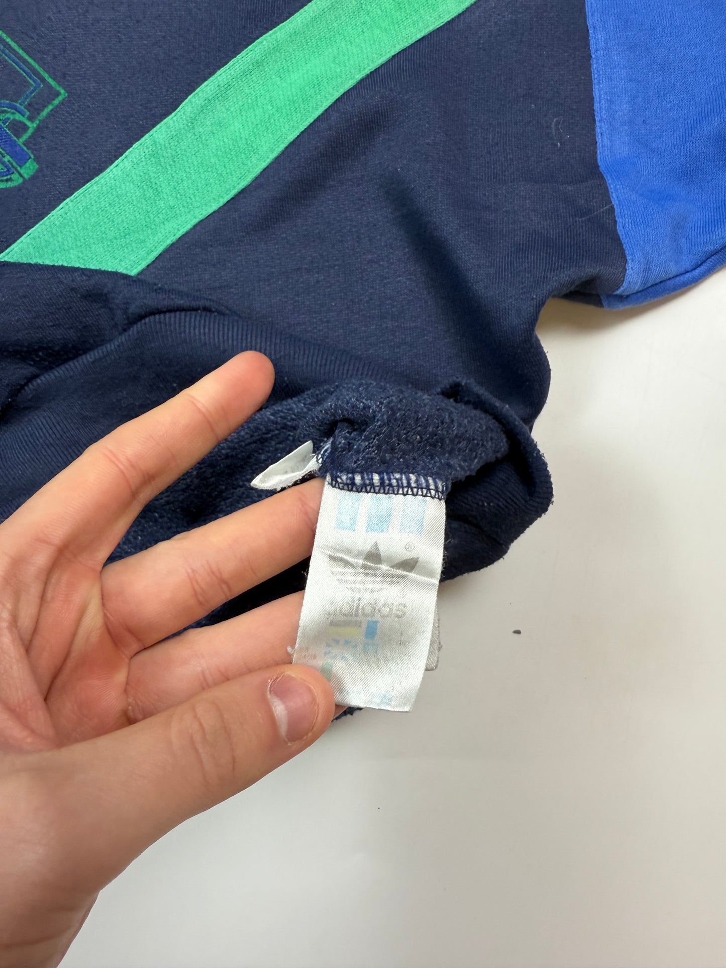 Vintage 90s Adidas originals colour block sweatshirt (S)