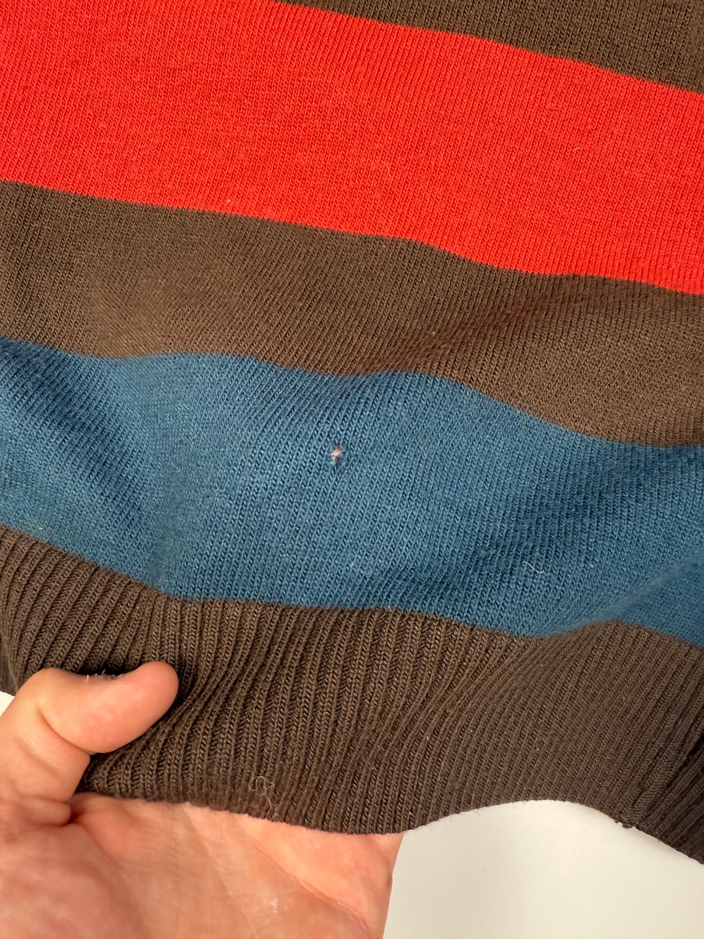 Vintage Lacoste striped wool knit sweater (M)