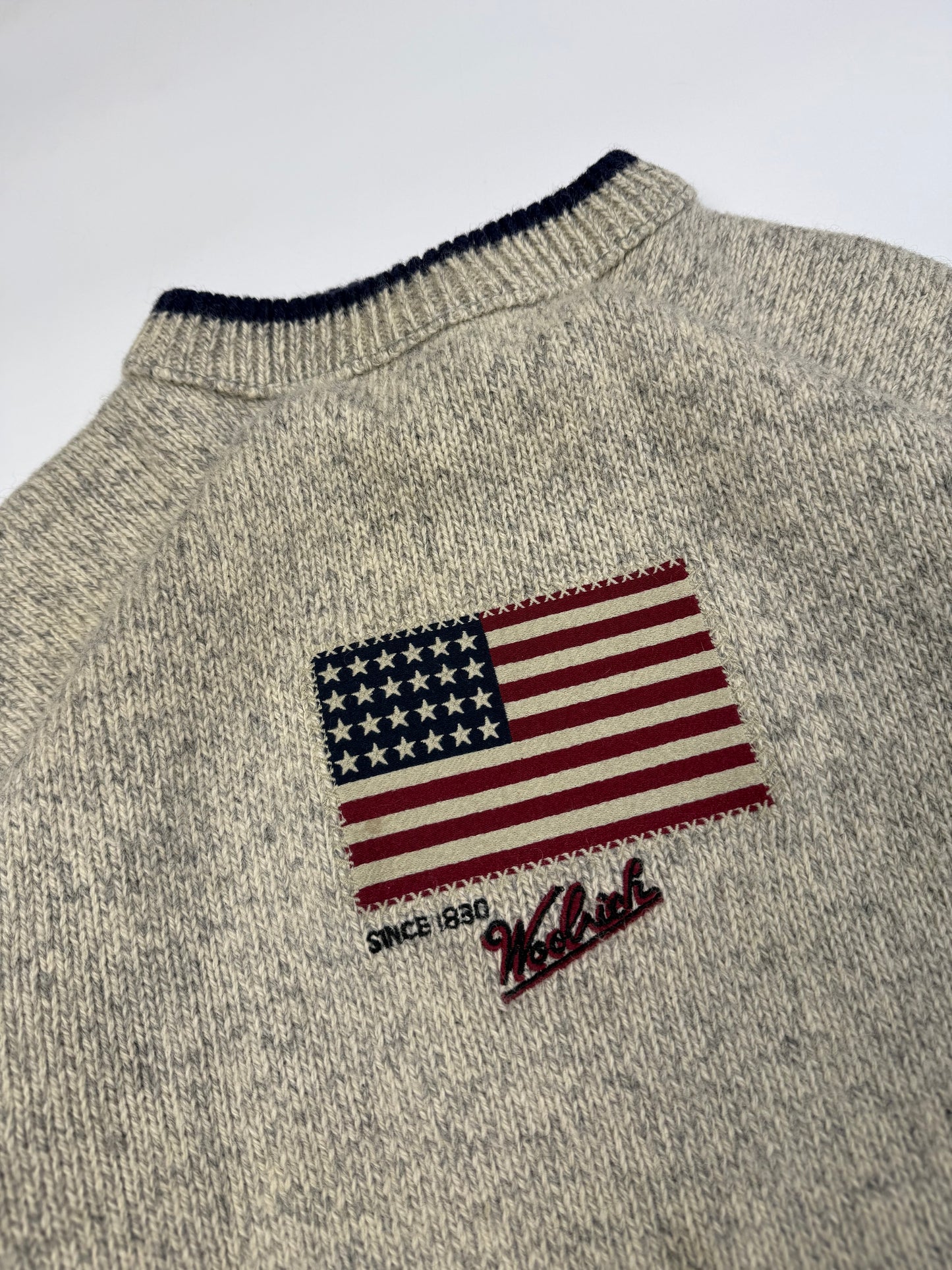 Vintage Woolrich USA flag knit sweater (XXL)