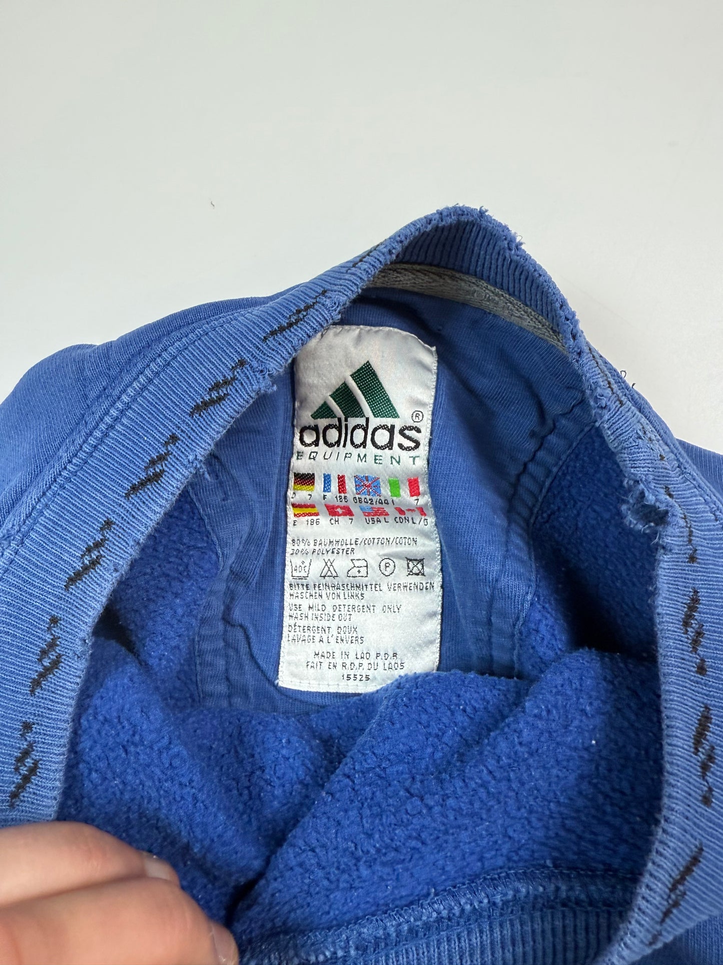 Vintage 90s Adidas equipment centre logo sweatshirt (L)