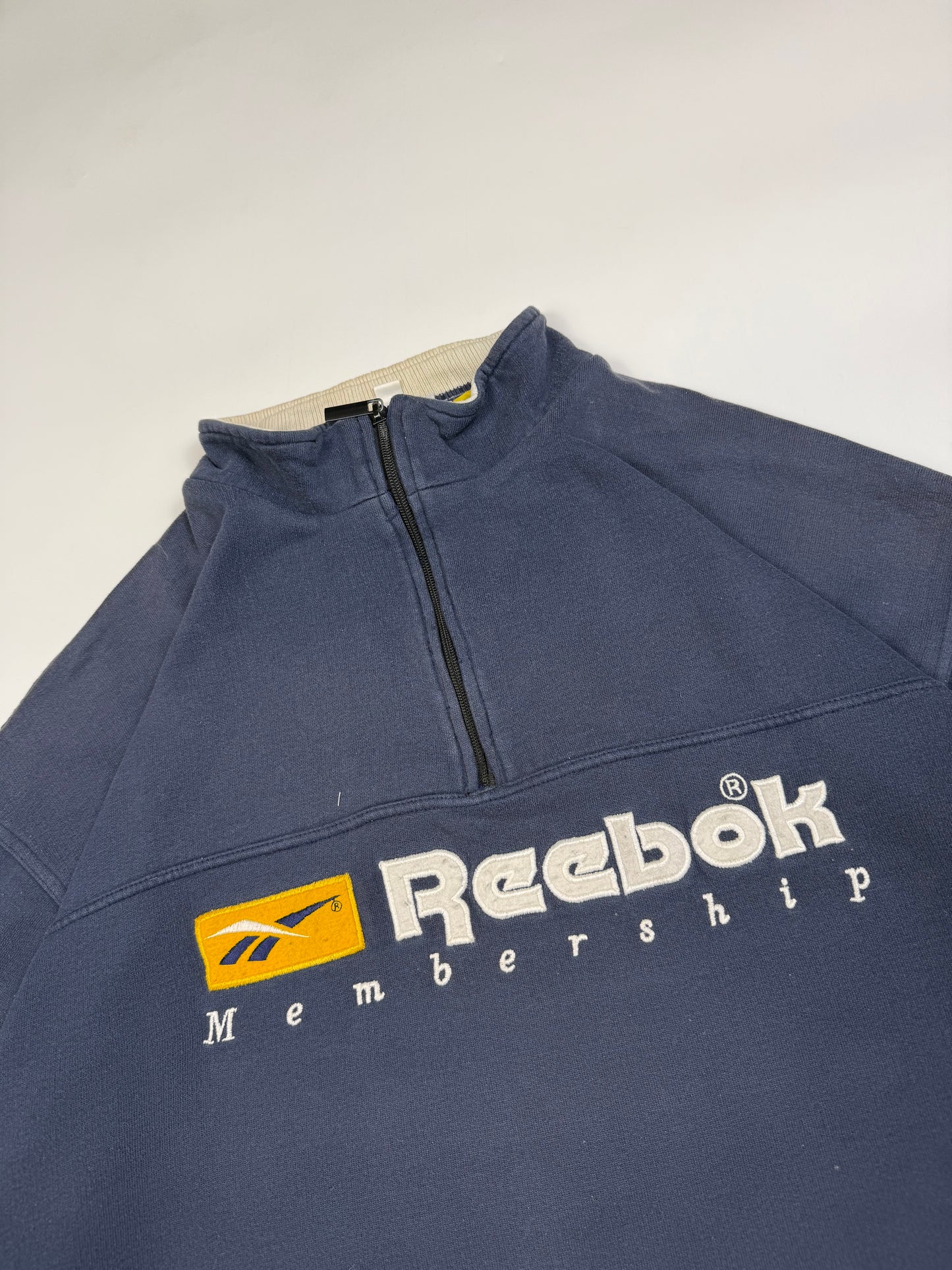 Vintage 90s Reebok membership quarter zip sweatshirt (L)