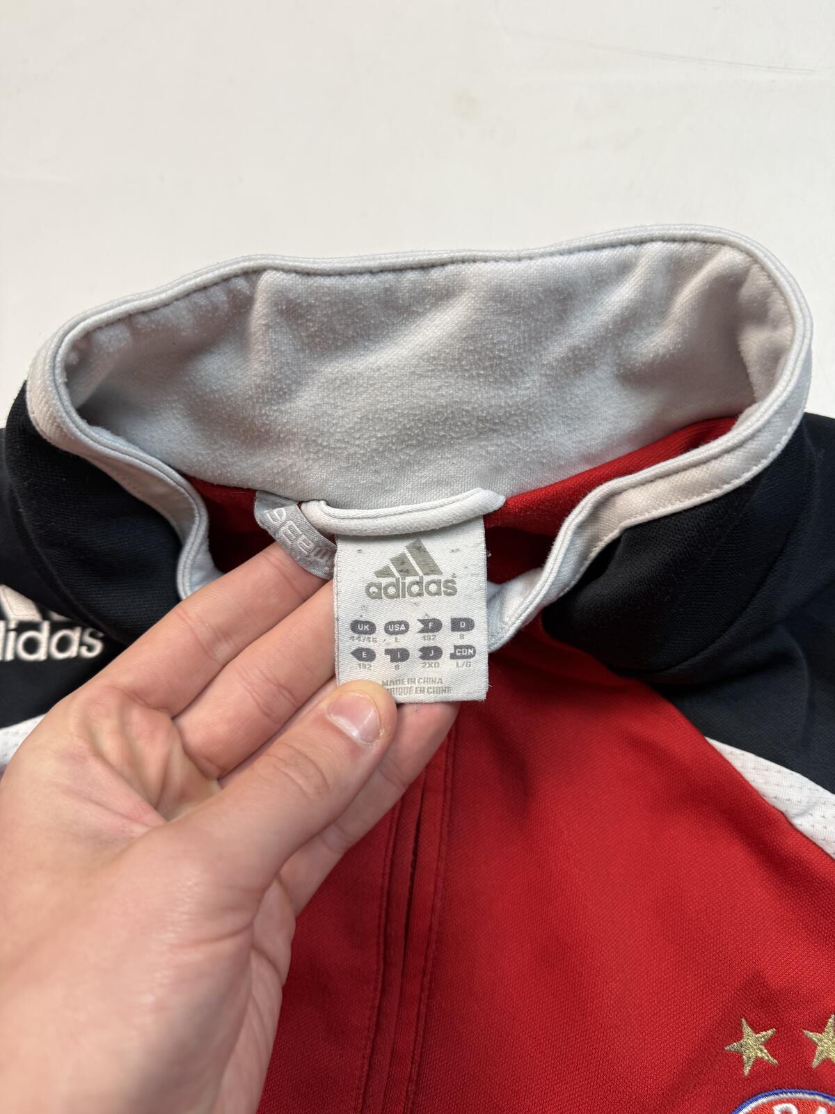Vintage Bayern Munich 2007/08 Adidas football track jacket (L)