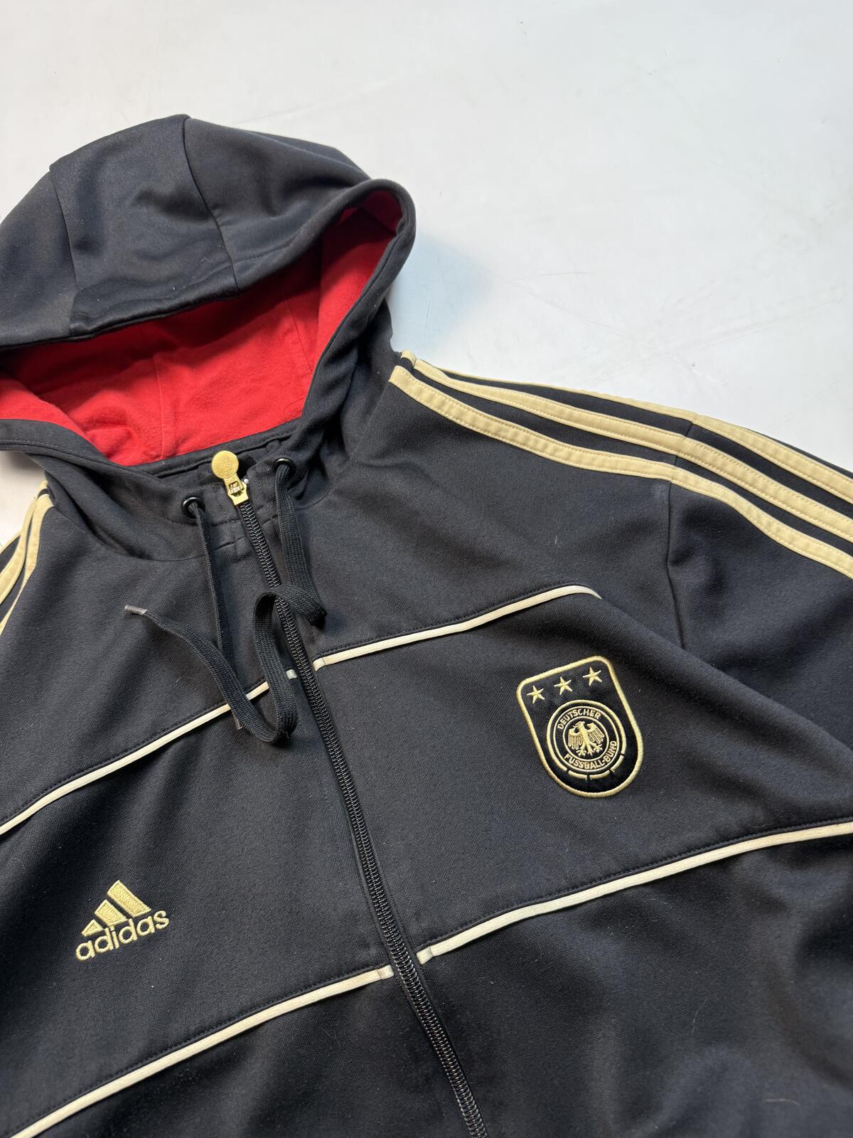 Vintage Germany 2008/09 Adidas hooded training jacket (XL)