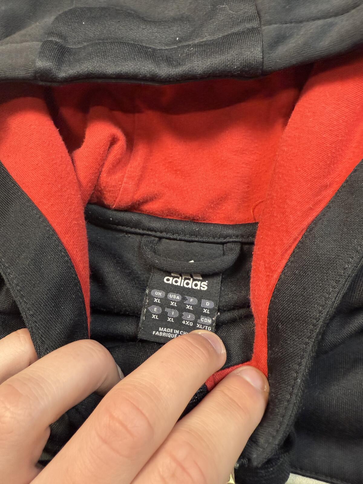 Vintage Germany 2008/09 Adidas hooded training jacket (XL)