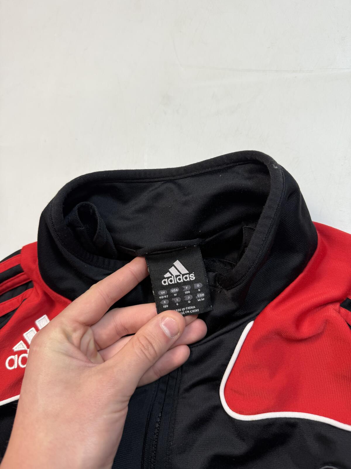 Vintage AC Milan 2008/09 Adidas football Track jacket (M)