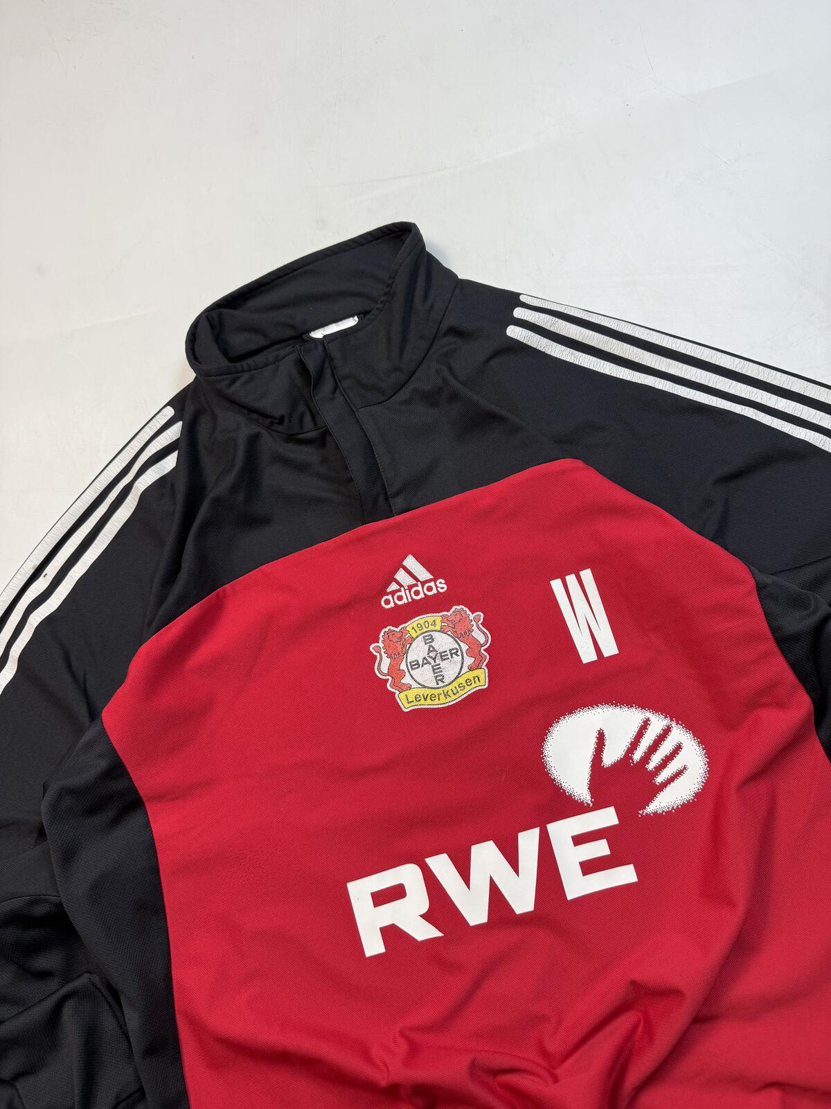 Vintage Bayer Leverkusen 2002/03 Adidas training pullover jacket (L)