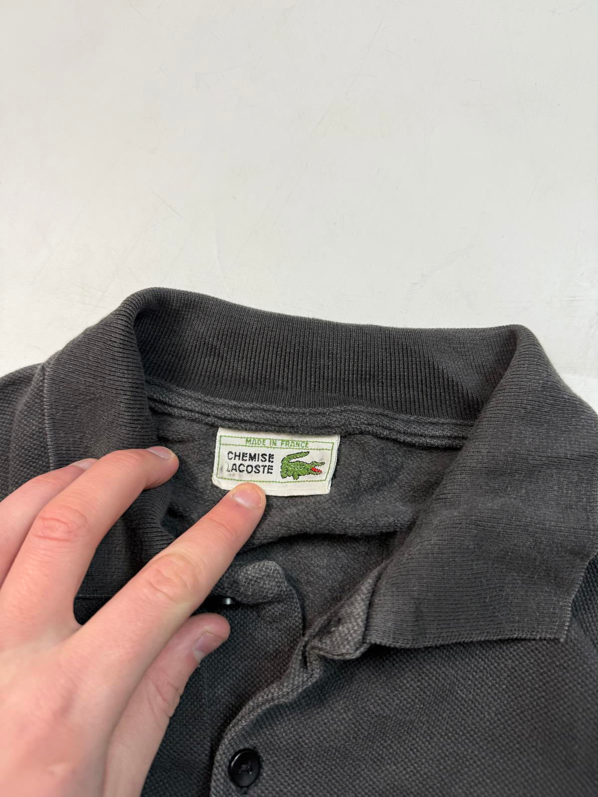 Vintage 90s Lacoste collared sweatshirt (M)