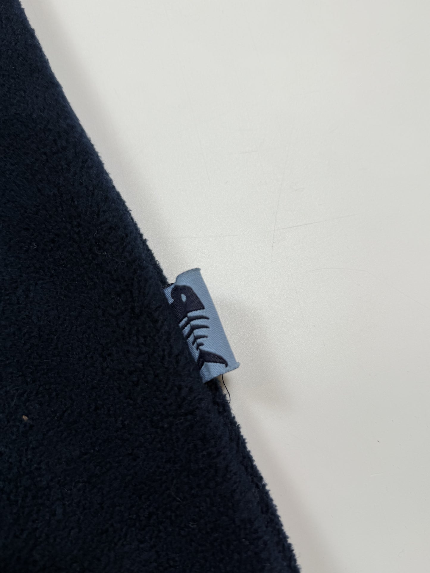 Fishbone quarter zip spell out fleece (M)