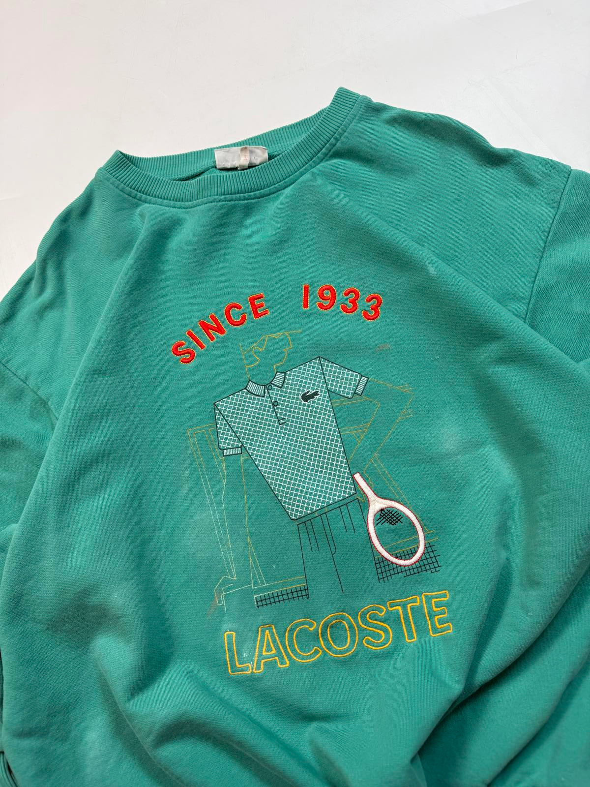 Vintage 80s Lacoste tennis sweatshirt (XXL)