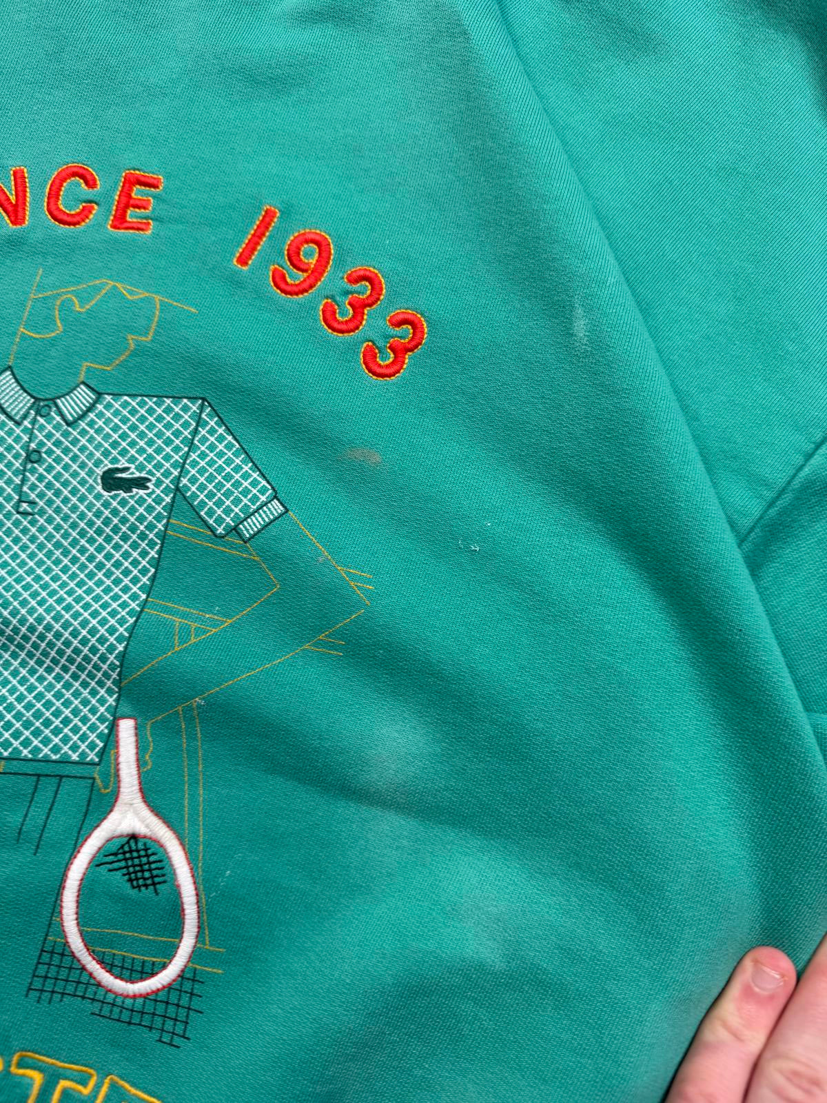 Vintage 80s Lacoste tennis sweatshirt (XXL)