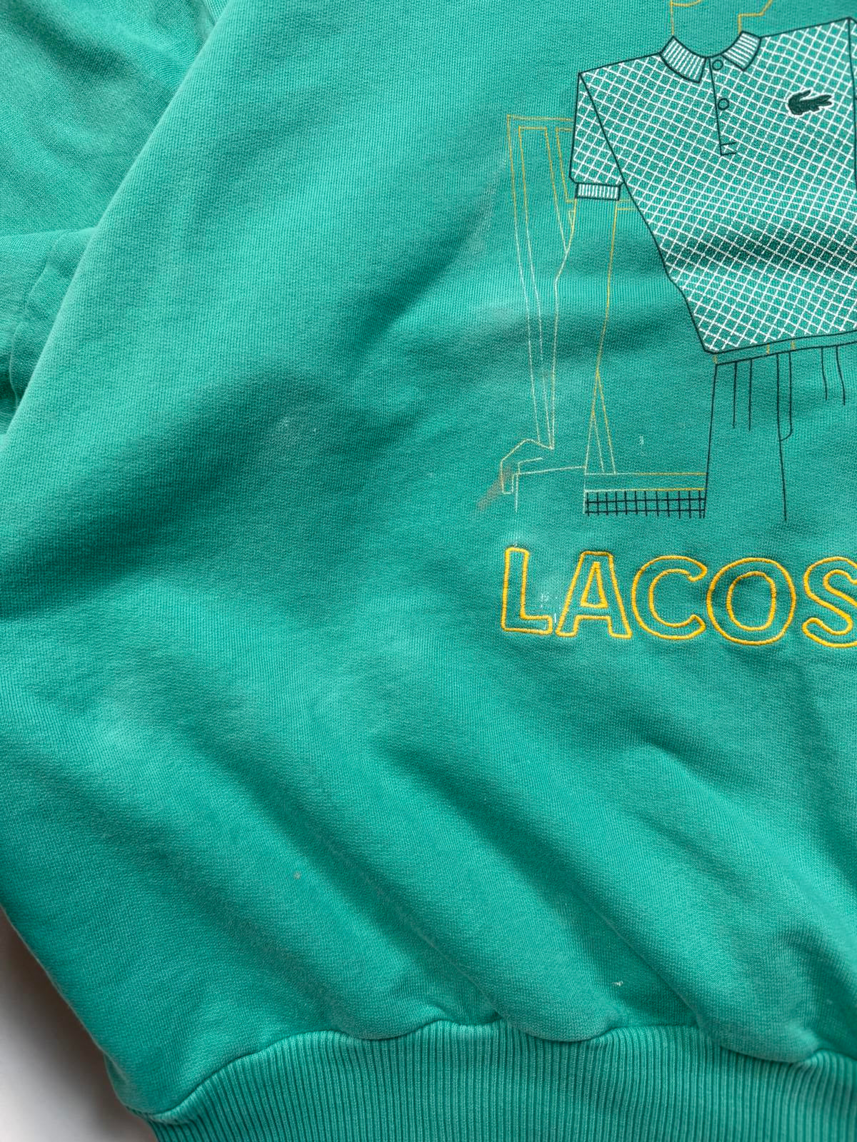 Vintage 80s Lacoste tennis sweatshirt (XXL)