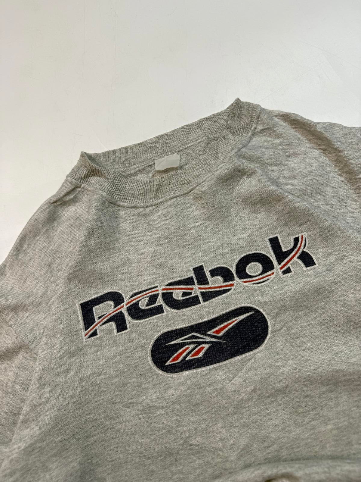 Vintage 80s Reebok spell out sweatshirt (M)