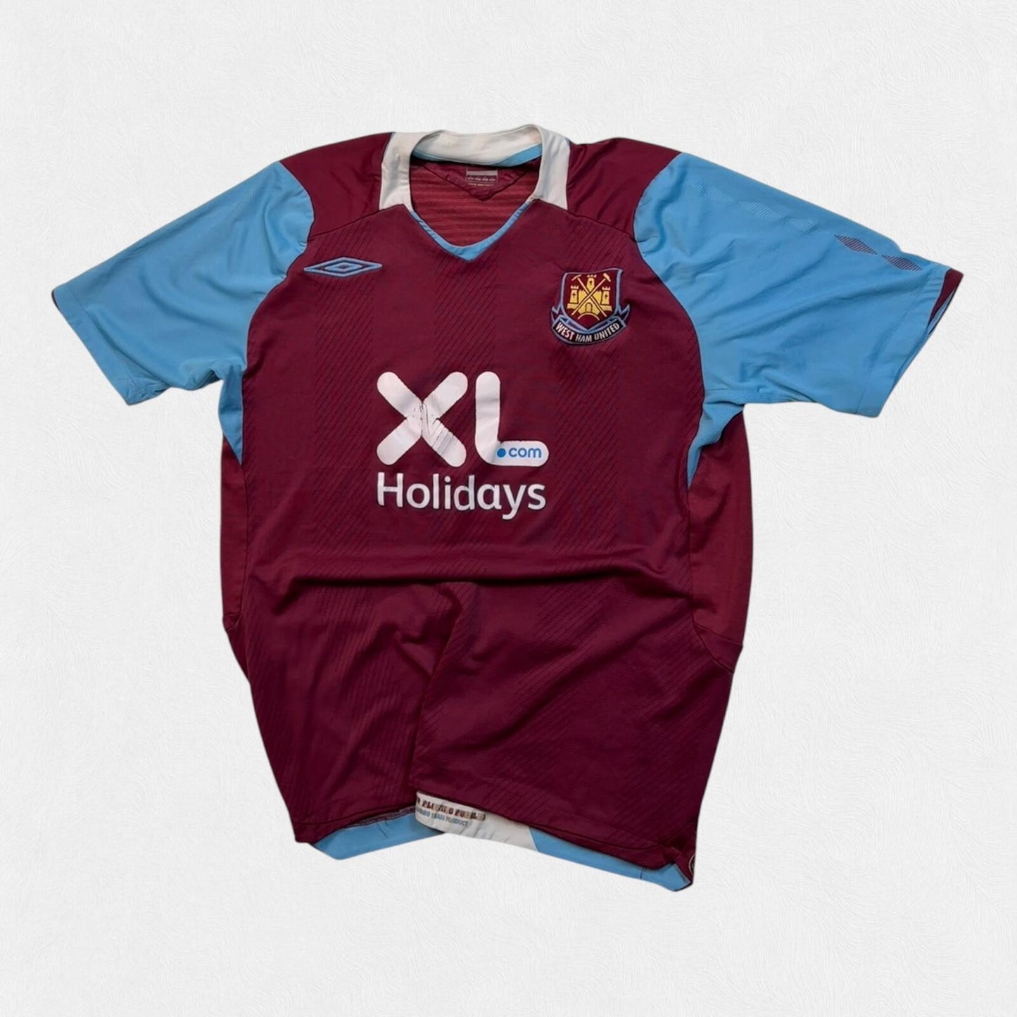 Vintage West Ham 2008/09 Umbro home football shirt (M)