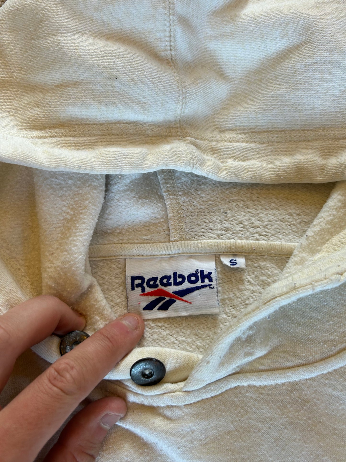 Vintage 90s Reebok small logo hoodie (S)