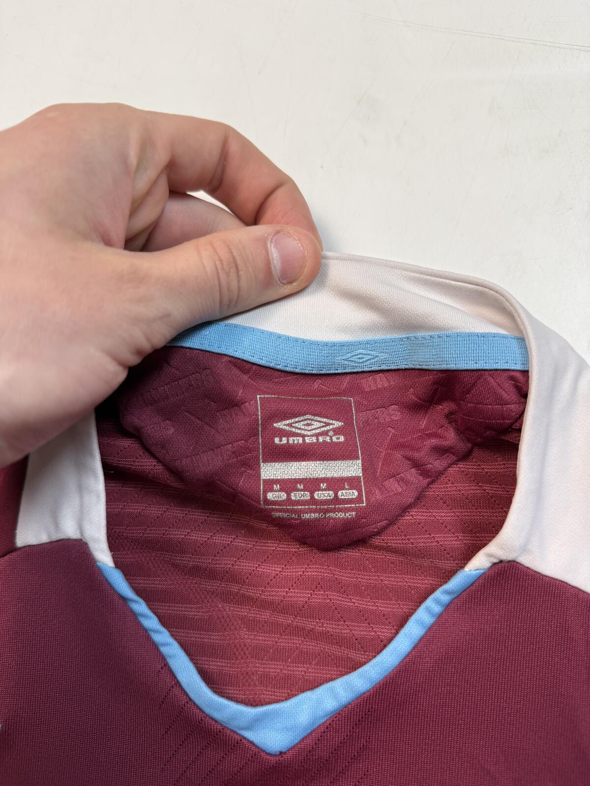 Vintage West Ham 2008/09 Umbro home football shirt (M)